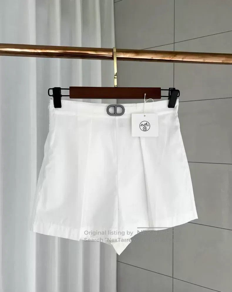 Hermes Hermes White pig nose shorts Size 42" / US 20 - 1 Thumbnail