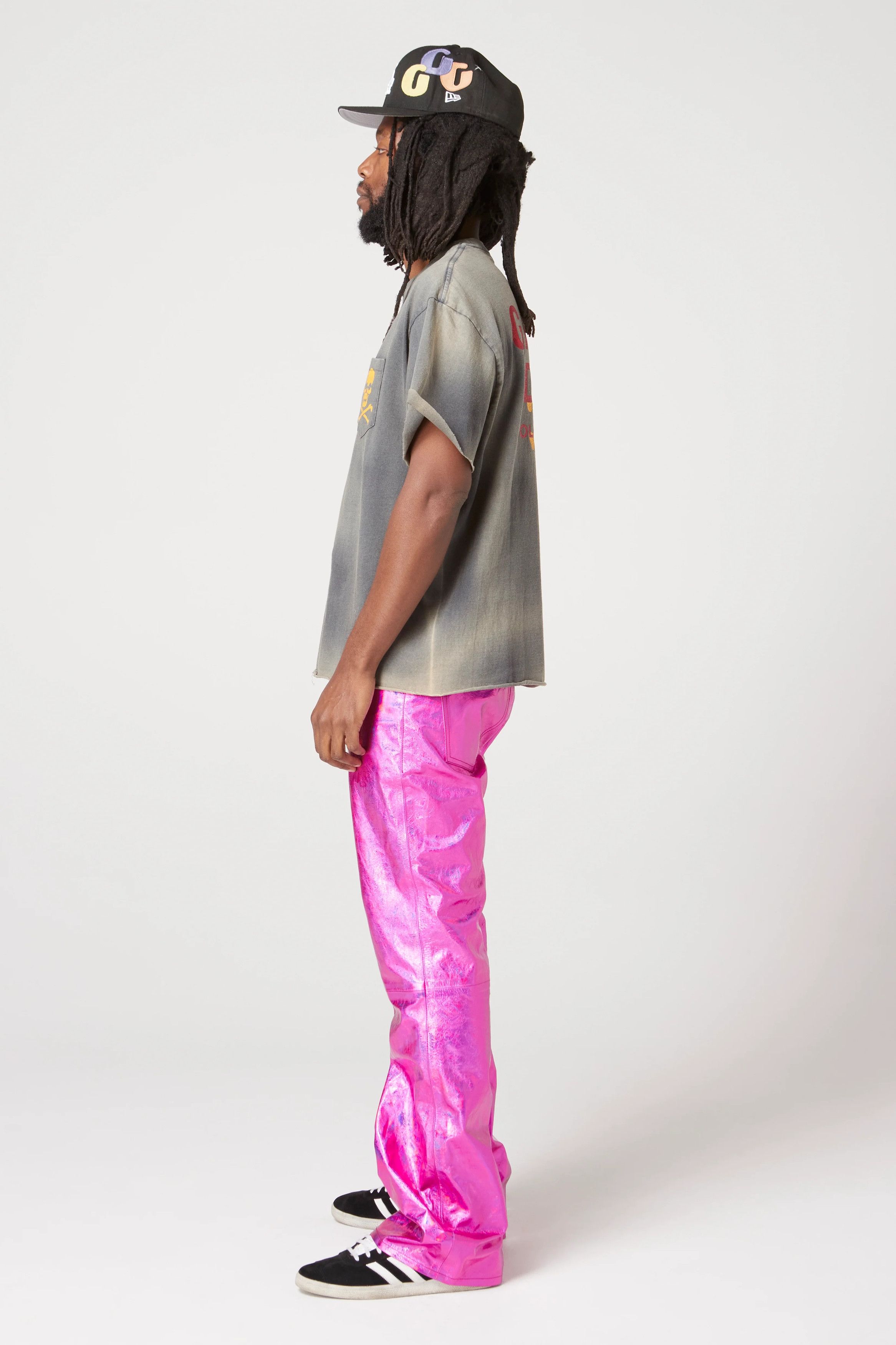 o1mle0725 Zip T-Shirt in Black Menswear