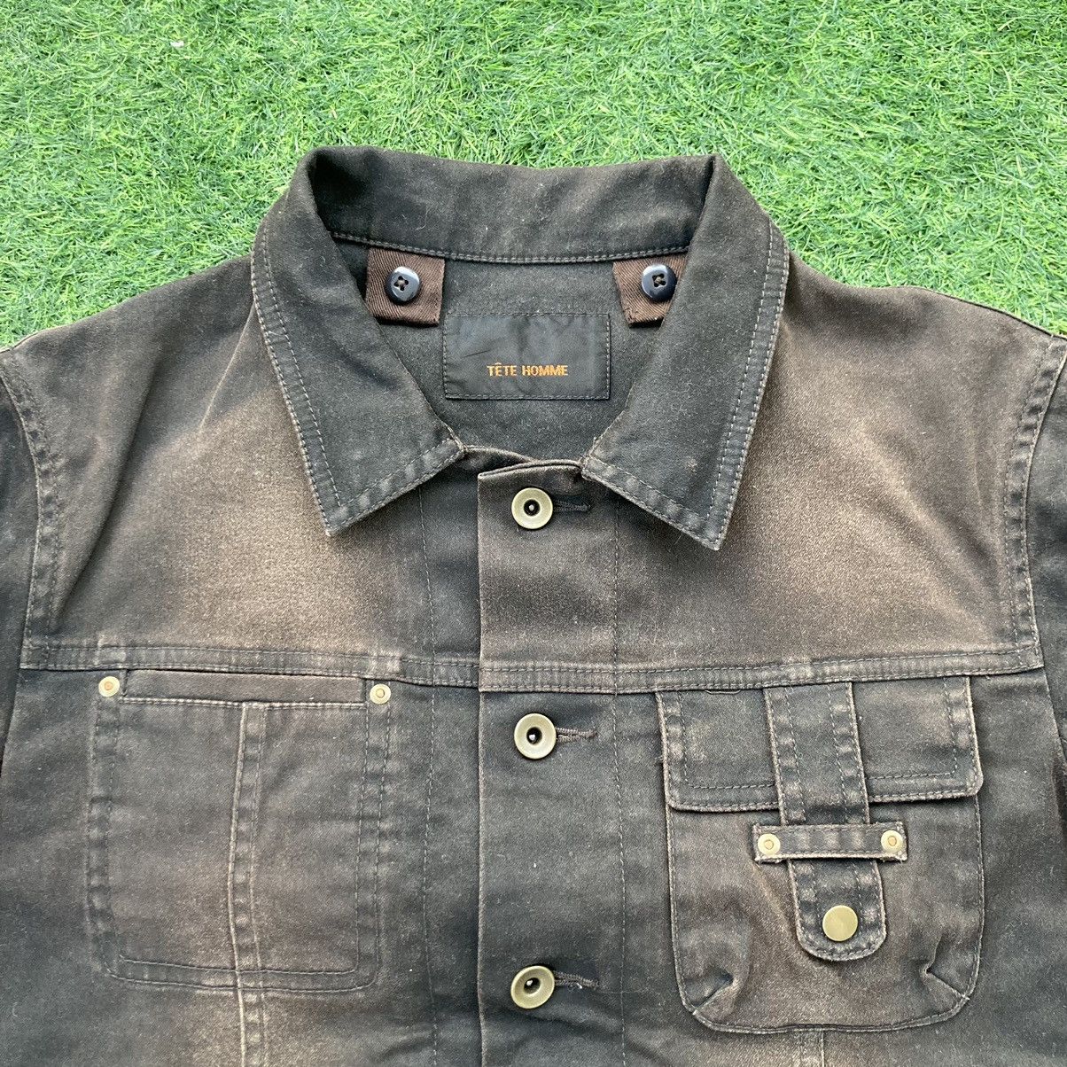 Issey Miyake × Tete Homme ISSEY MIYAKE TETE HOMME TRUCKER JACKET Size US M / EU 48-50 / 2 - 5 Thumbnail