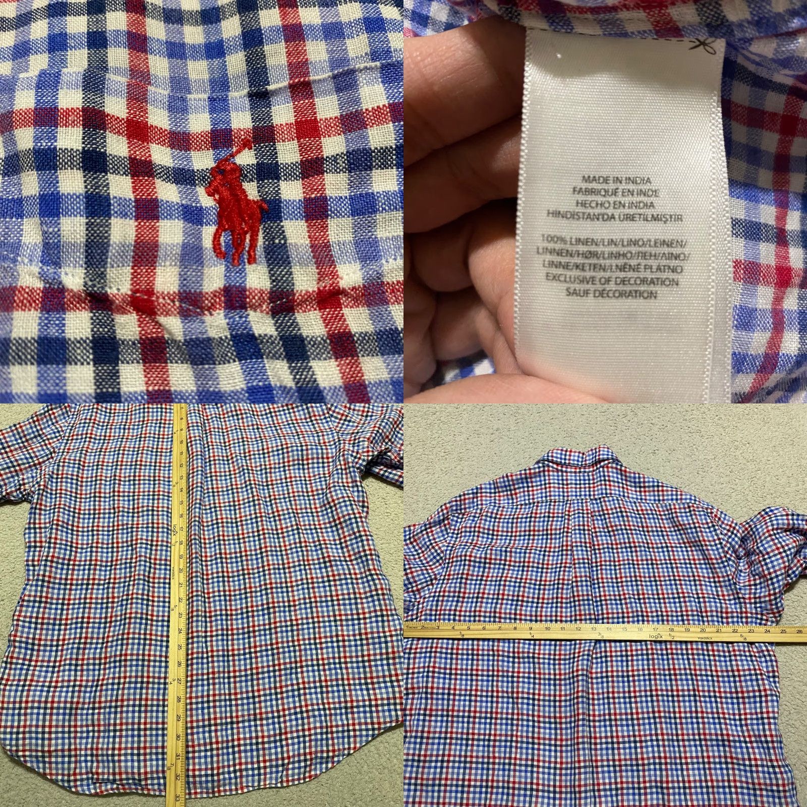 Ralph Lauren Ralph Lauren Mens XL Shirt Multicolor Plaid Check Long Sleeve Button-Down Collar Size US XL / EU 56 / 4 - 8 Thumbnail