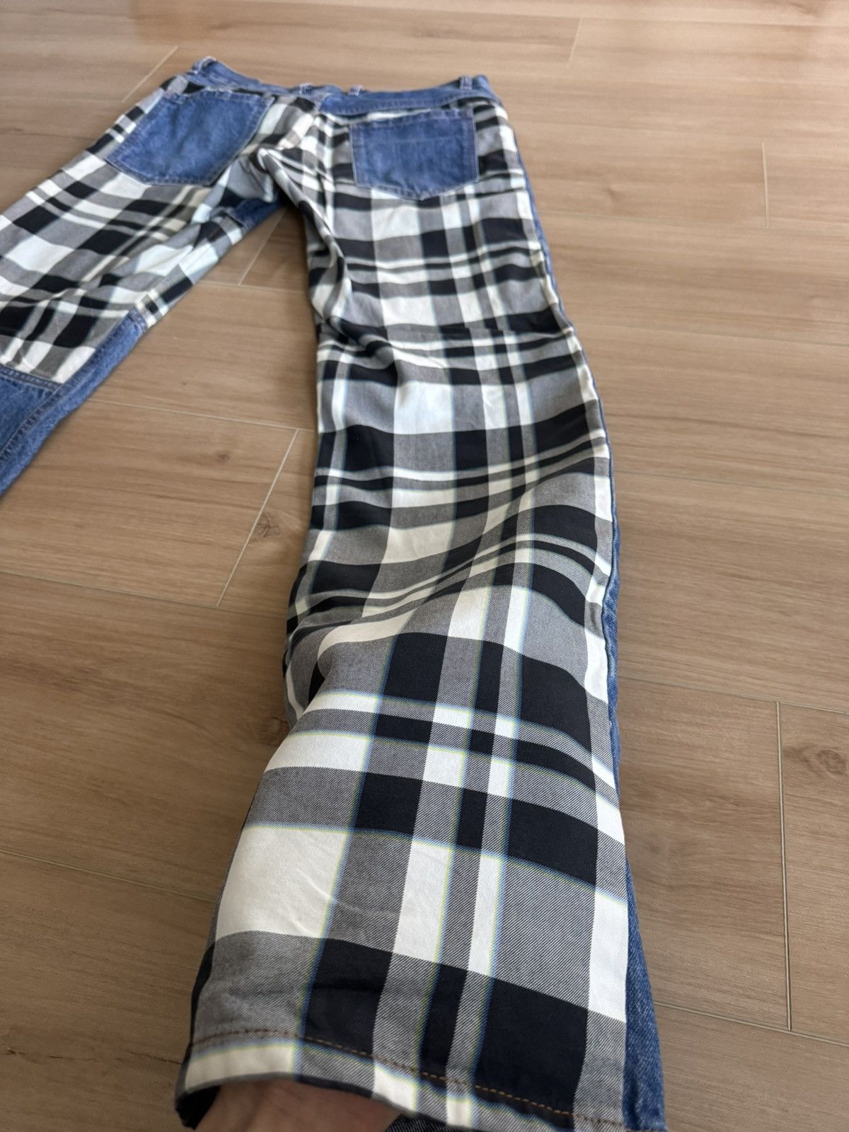 (di)vision (Di)vision Xeno Relaxed Fit Check Patch Jeans Size US 30 / EU 46 - 6 Thumbnail