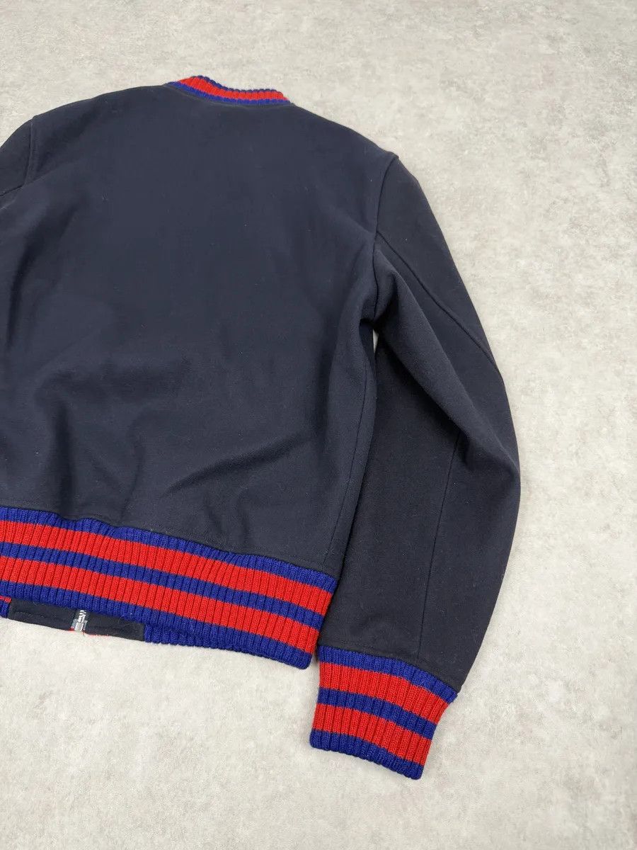 Gucci AW2017 Gucci Navy & Red Wool G Teddy Bomber Jacket Size US L / EU 52-54 / 3 - 11 Thumbnail