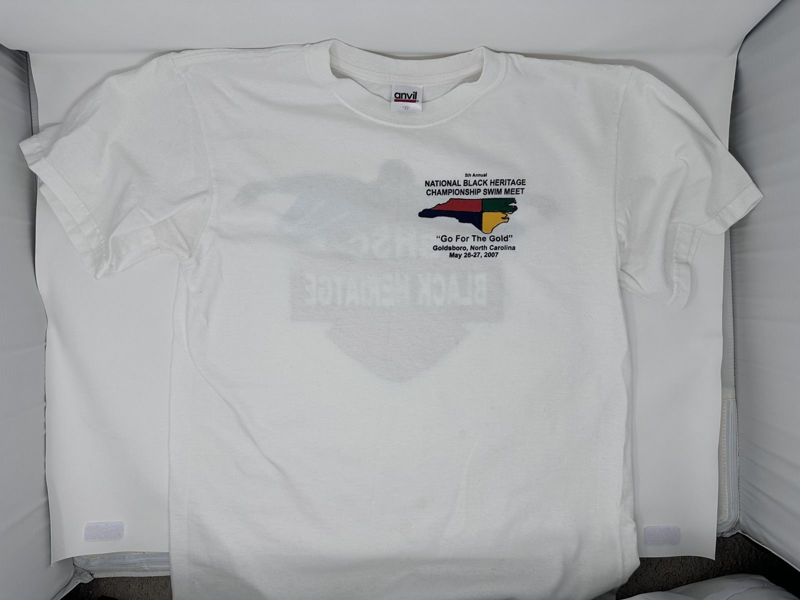 Anvil Vintage 2007 Black Heritage Swim Meet Tee (BHSCA) – Size M Size US M / EU 48-50 / 2 - 2 Thumbnail
