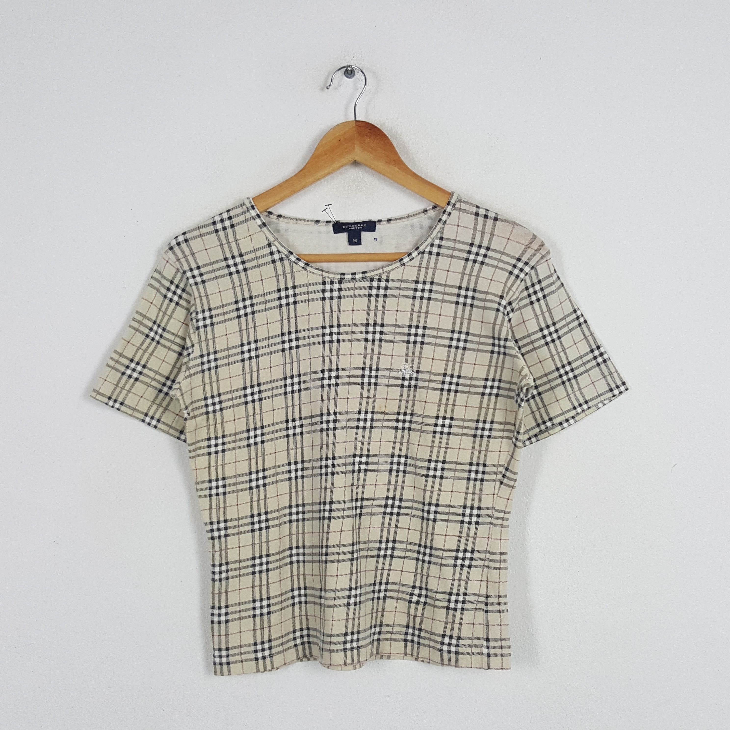 Vintage Burberry London Nova Check Crop Tshirt