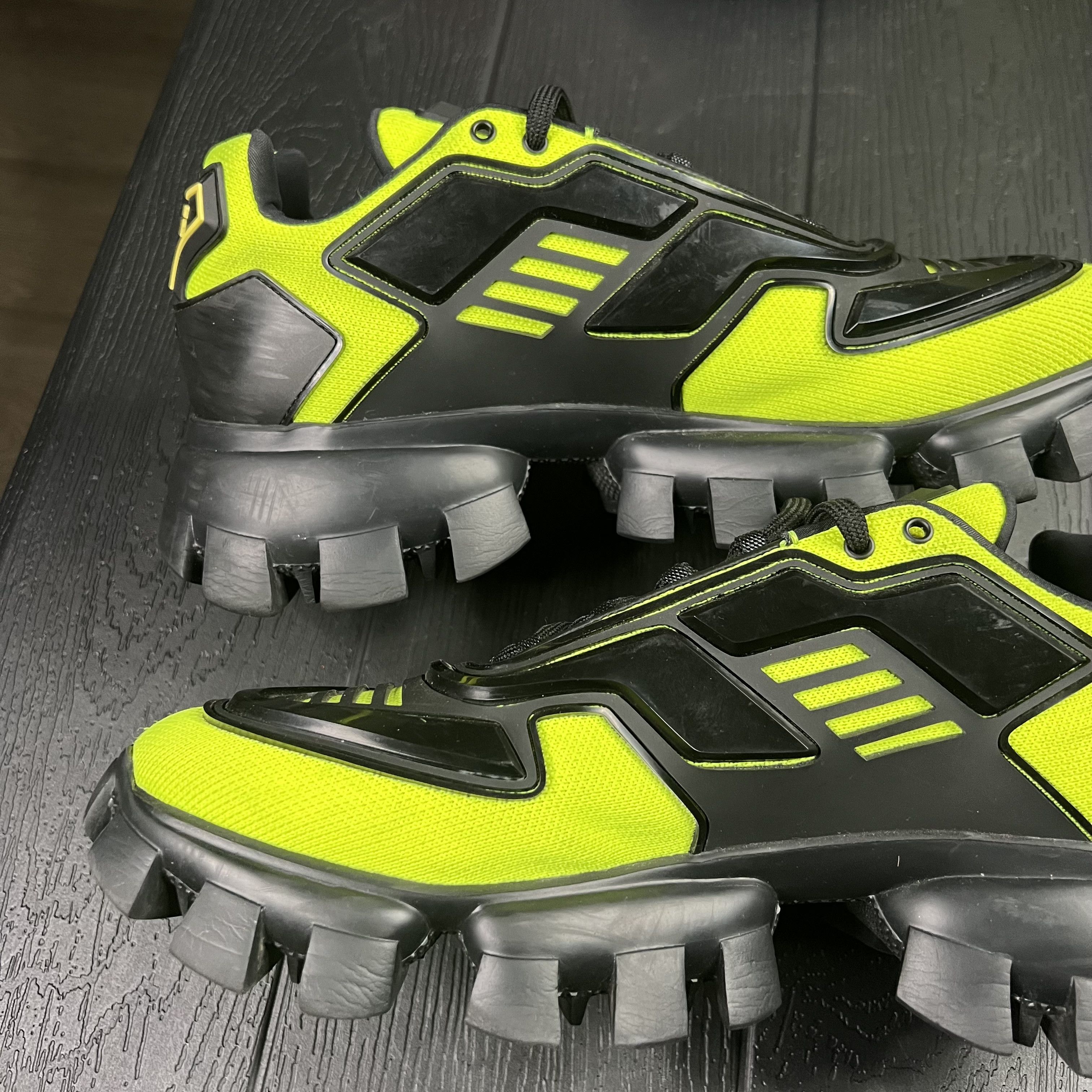 Prada Prada Cloudbust Thunder Black Neon Green Size US 10 / EU 43 - 8 Thumbnail