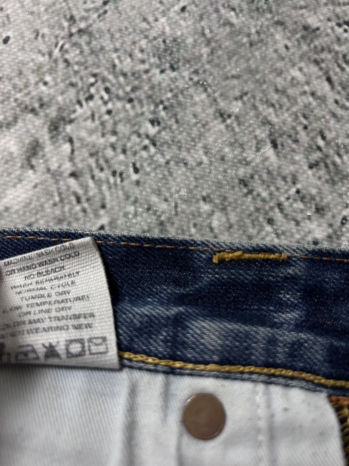 Evisu Evisu jeans daicock big logo yellow selvedge denim Size US 33 - 12 Thumbnail