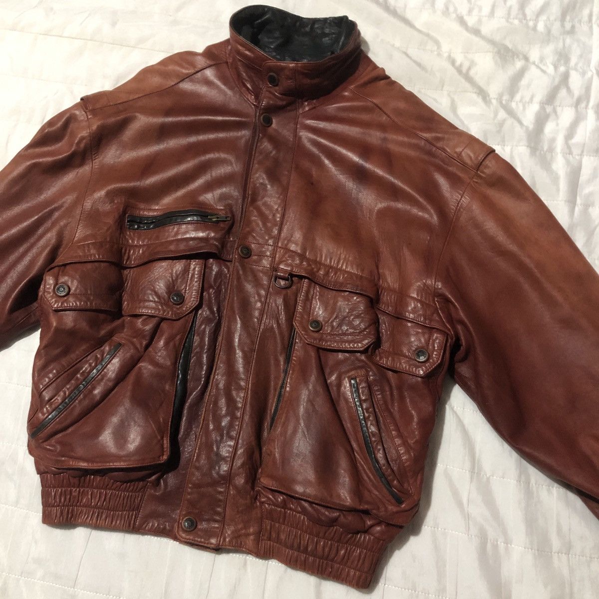 Japanese Brand Vintage Munper Leather Jackets Size US XL / EU 56 / 4 - 2 Thumbnail