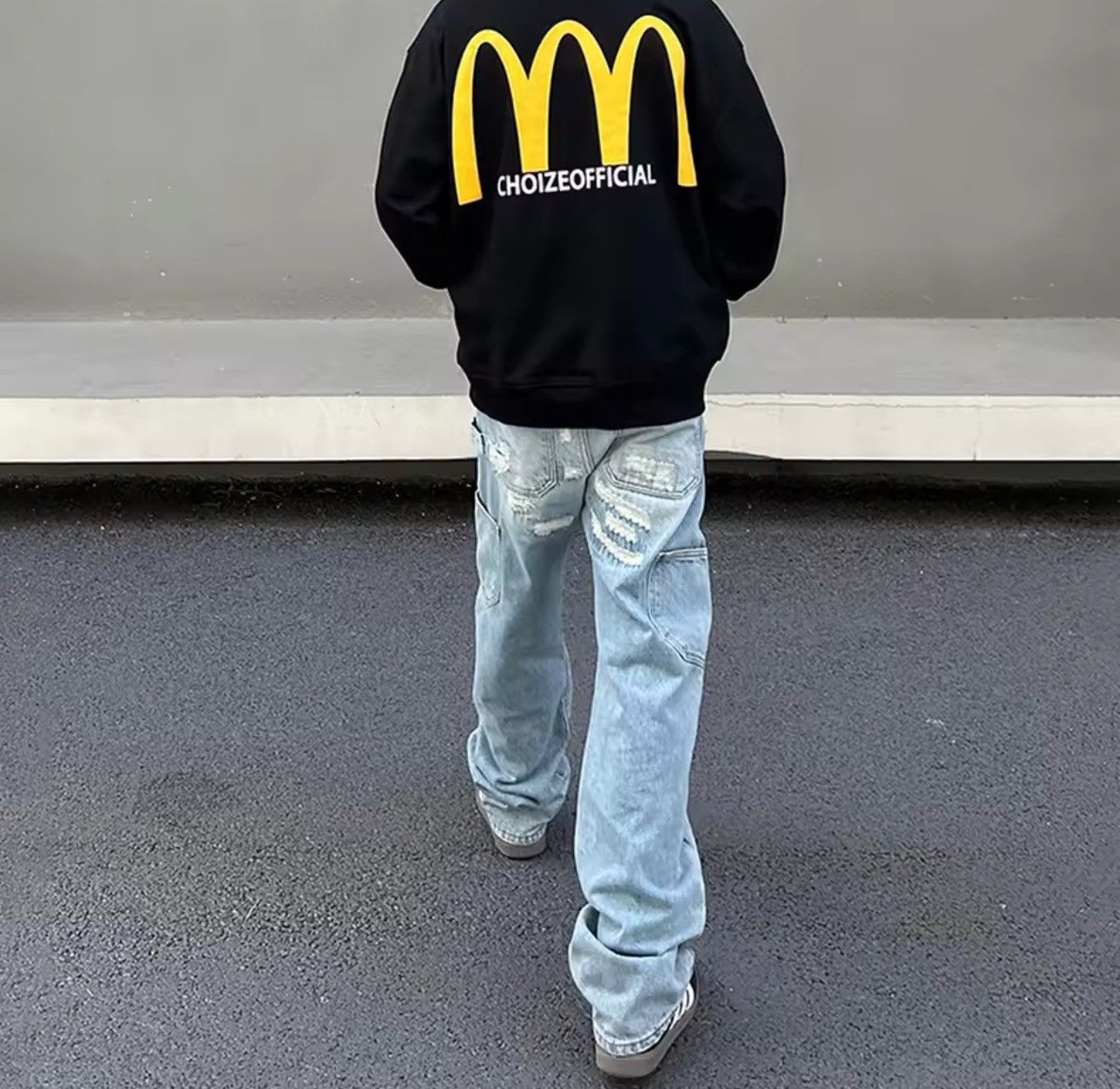 Japanese Brand × Jean Street washed ripped hip hop jeans Size US 32 / EU 48 - 4 Thumbnail