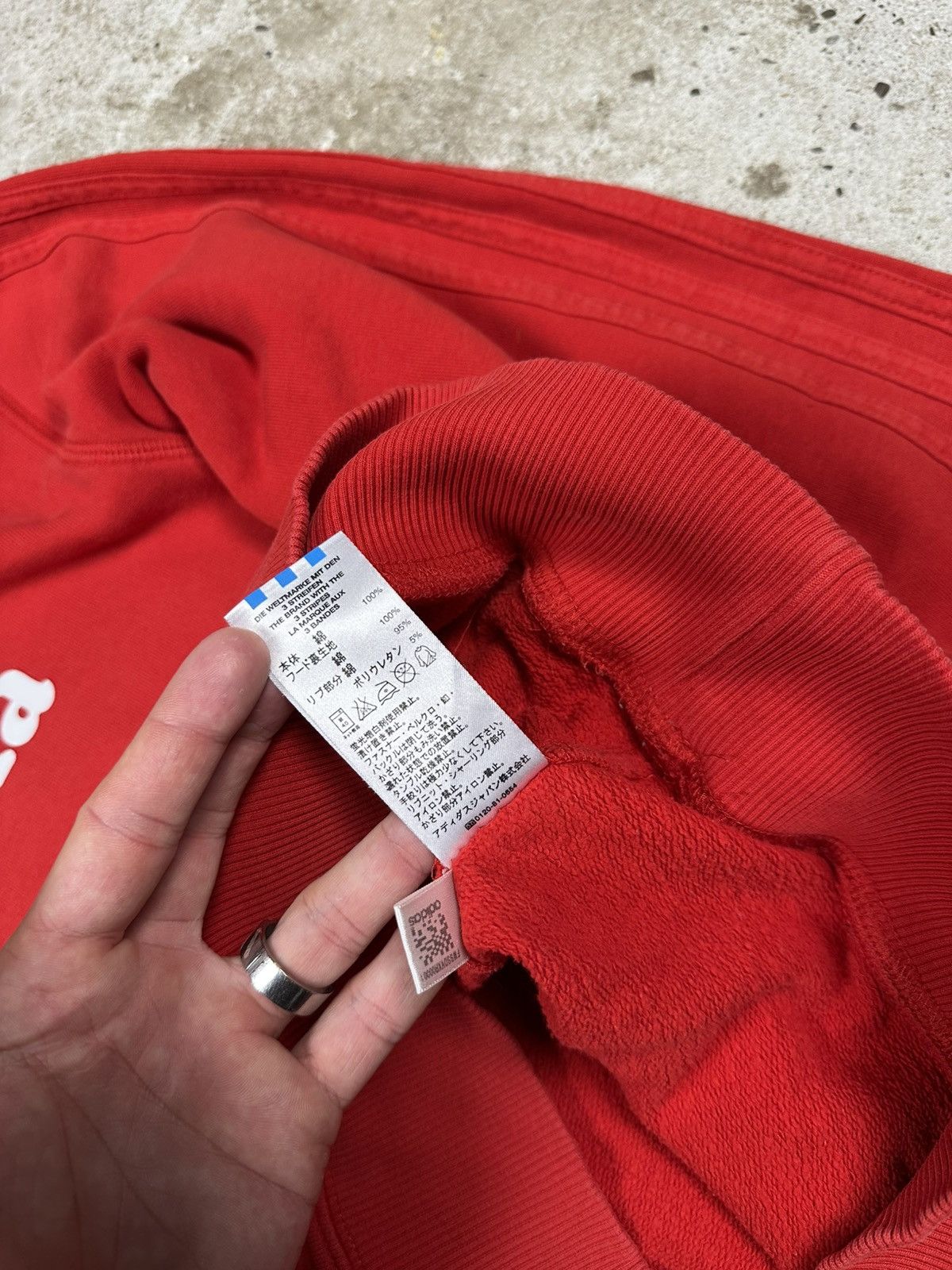 Adidas × Japanese Brand × Vintage Vintage Y2K Adidas Osaka Japan Red Hoodie Sweatshirt Size US S / EU 44-46 / 1 - 8 Thumbnail