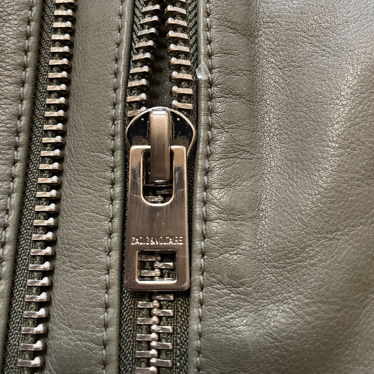 Zadig & Voltaire Zadig Voltaire Women Leatcher Biker Jacket Green Size L Size L / US 10 / IT 46 - 12 Thumbnail