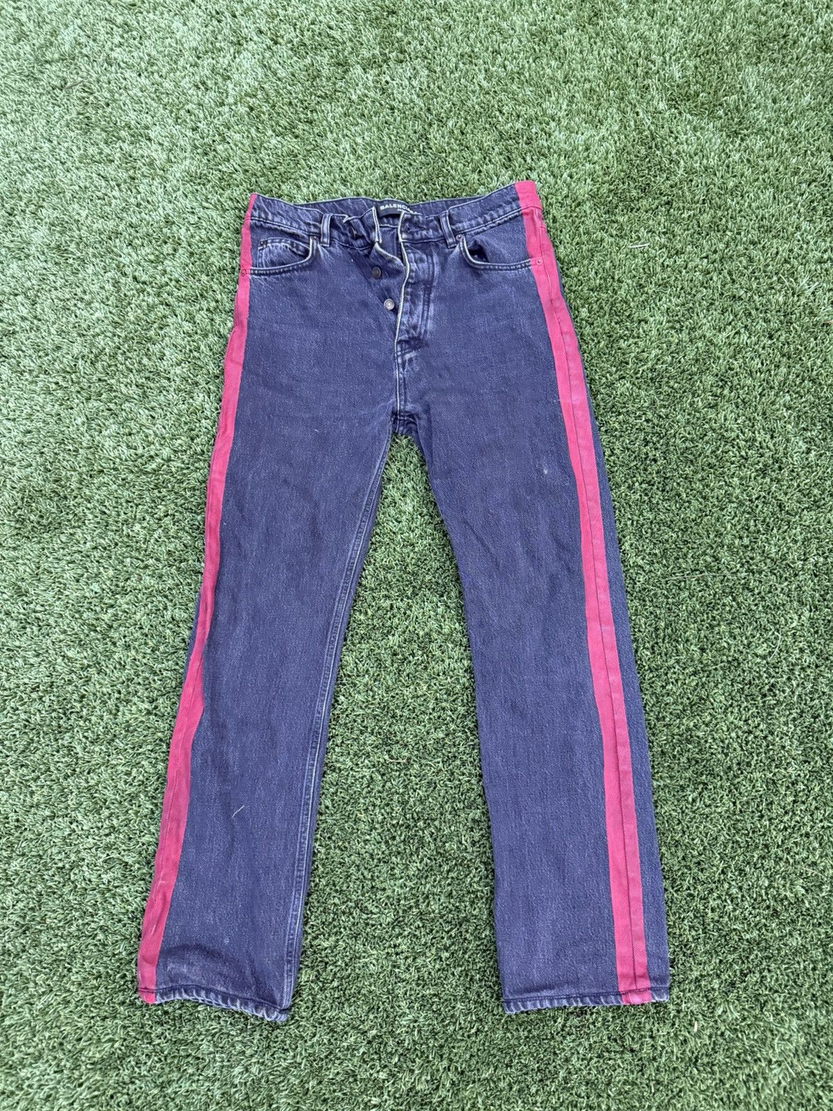 Balenciaga Balenciaga red line waxed denim Size US 28 / EU 44 - 1 Thumbnail