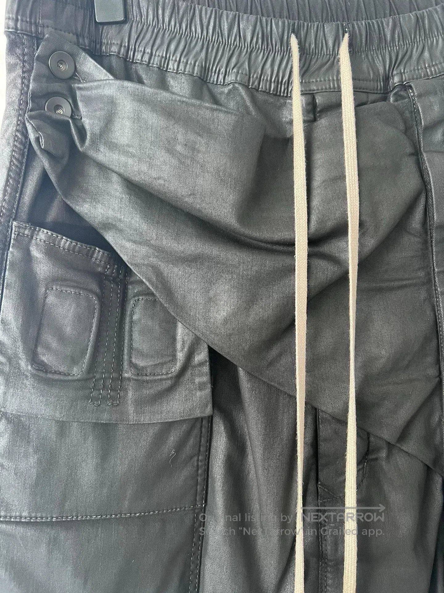 Rick Owens Drkshdw rick owens drkshdw waxed cargo shorts. Size US 28 / EU 44 - 2 Thumbnail