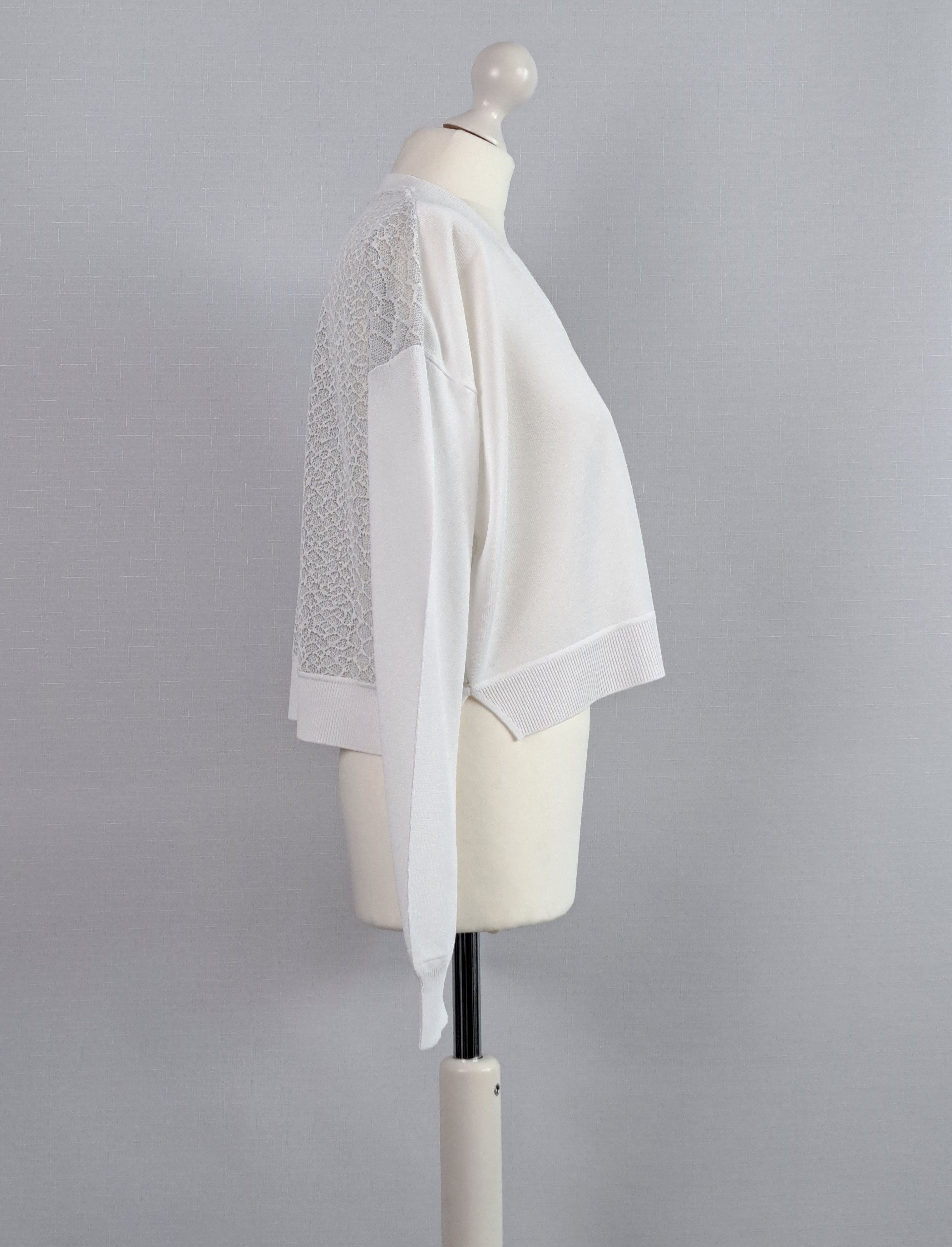 Alexander Wang Alexander Wang snakeskin back cropped pullover. Size M / US 6-8 / IT 42-44 - 2 Thumbnail