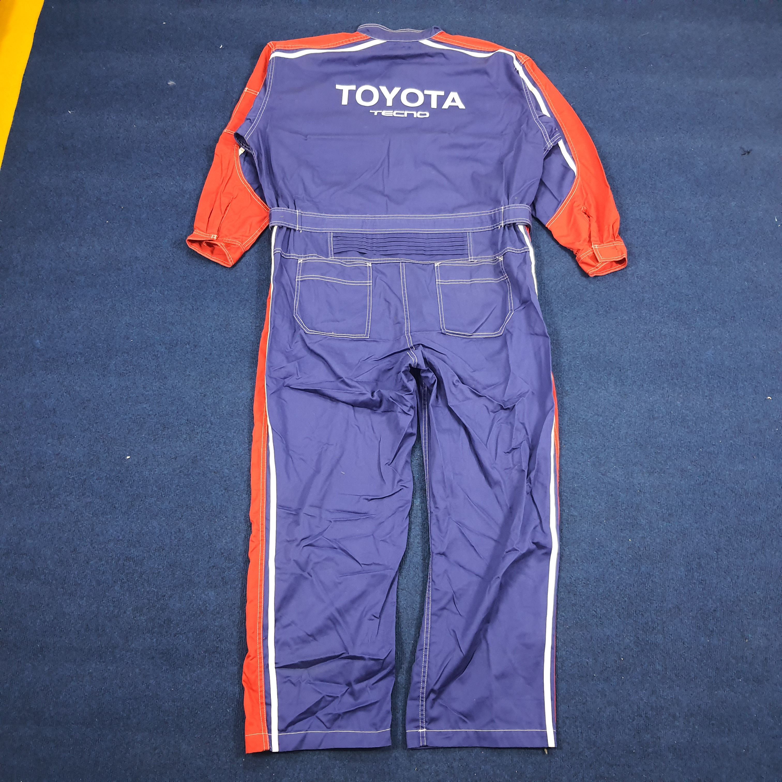 Japanese Brand × Vintage Vintage Toyota Tecno Japan Motorsports Coverall Size US XXL / EU 58 / 5 - 1 Thumbnail