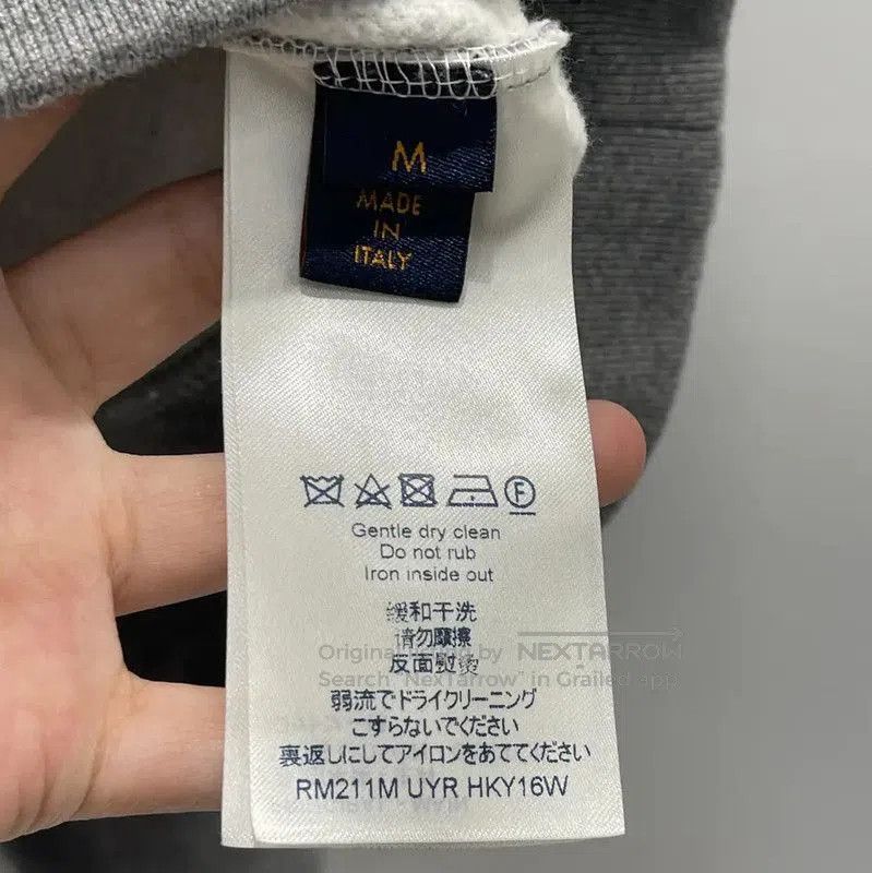Louis Vuitton Louis Vuitton Gray Embroidered Long Sleeve Sweatshirt . Size US M / EU 48-50 / 2 - 6 Thumbnail