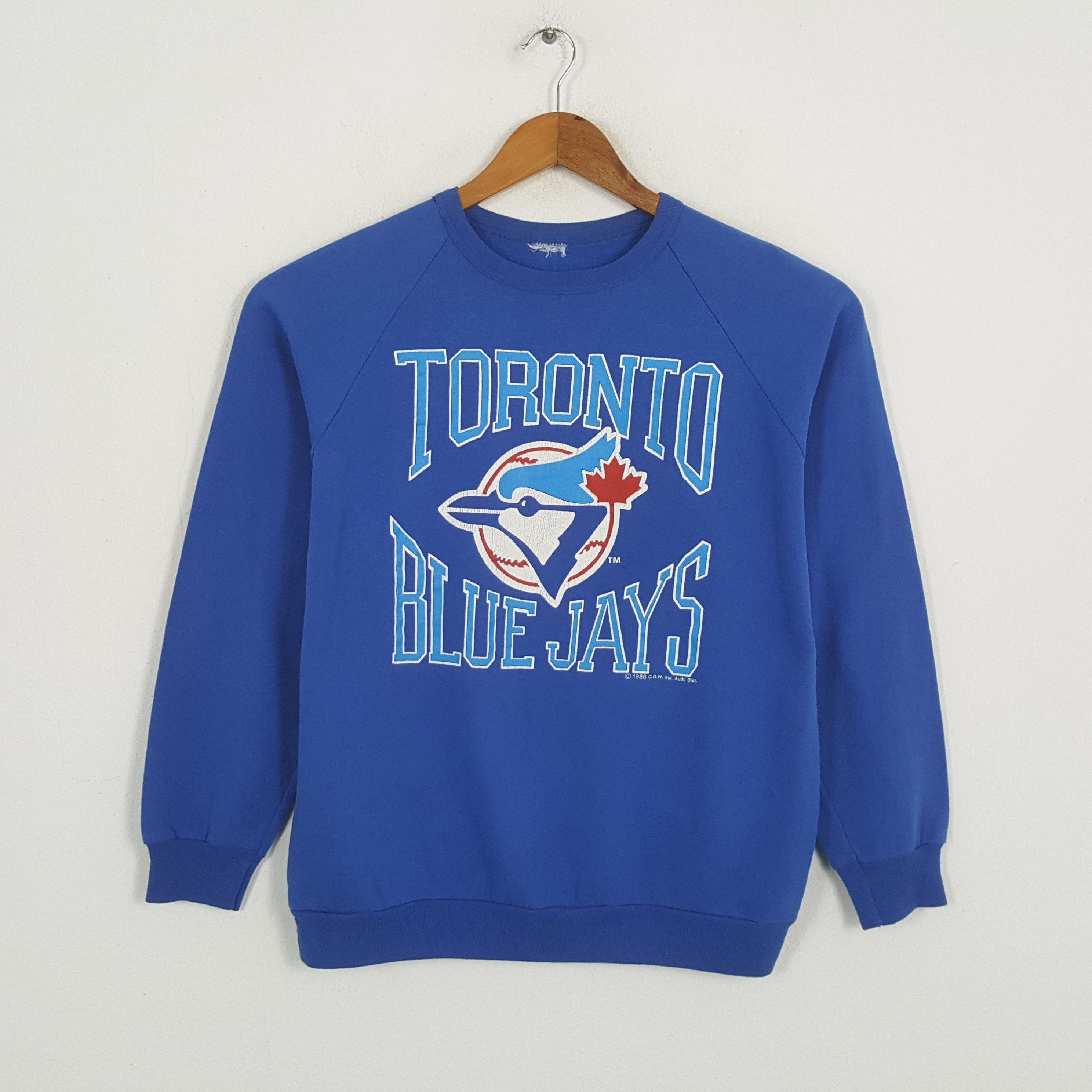 MLB × Vintage Vintage 80's TORONTO BLUE JAYS MLB Baseball Team Swetashirst Size US M / EU 48-50 / 2 - 1 Thumbnail