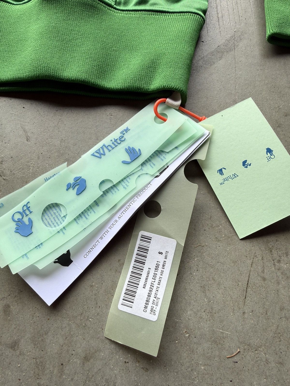 Off-White Off-White Hand Logo Hoodie Green Size US S / EU 44-46 / 1 - 11 Thumbnail