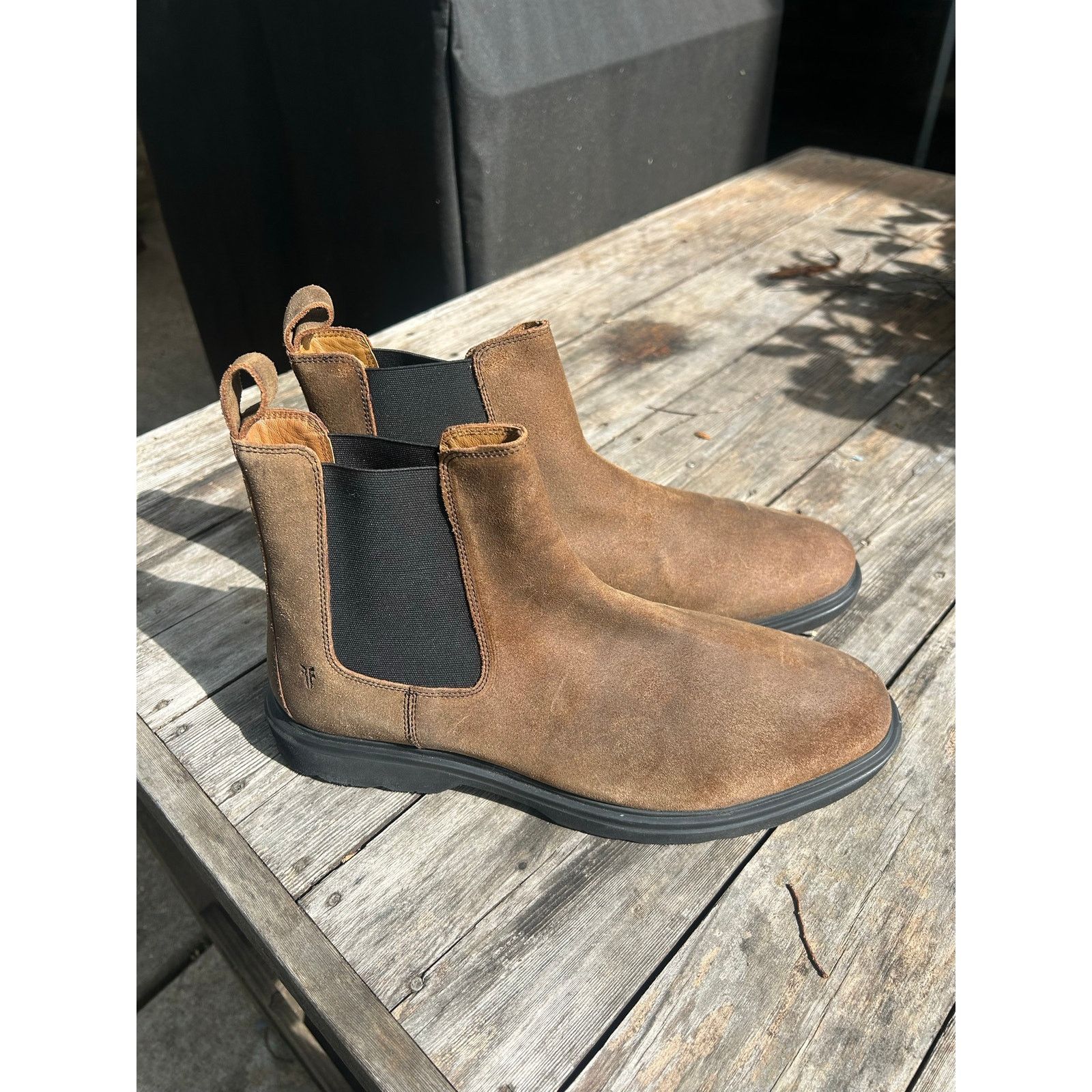 Frye Frye Tyler Chelsea Boot — Brown Suede Size 11.5 Size US 11.5 / EU 44-45 - 4 Thumbnail