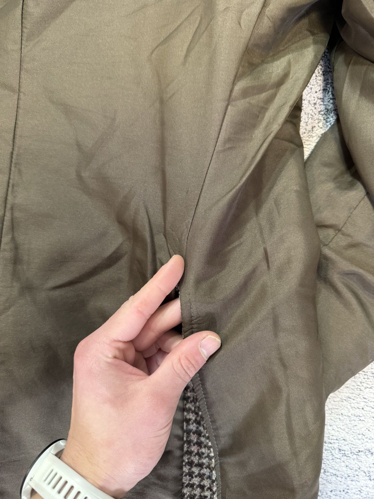 Harris Tweed Harris Tweed Wool Blazer 42 Handwoven Sport Coat Made In UK Size 42R - 16 Thumbnail