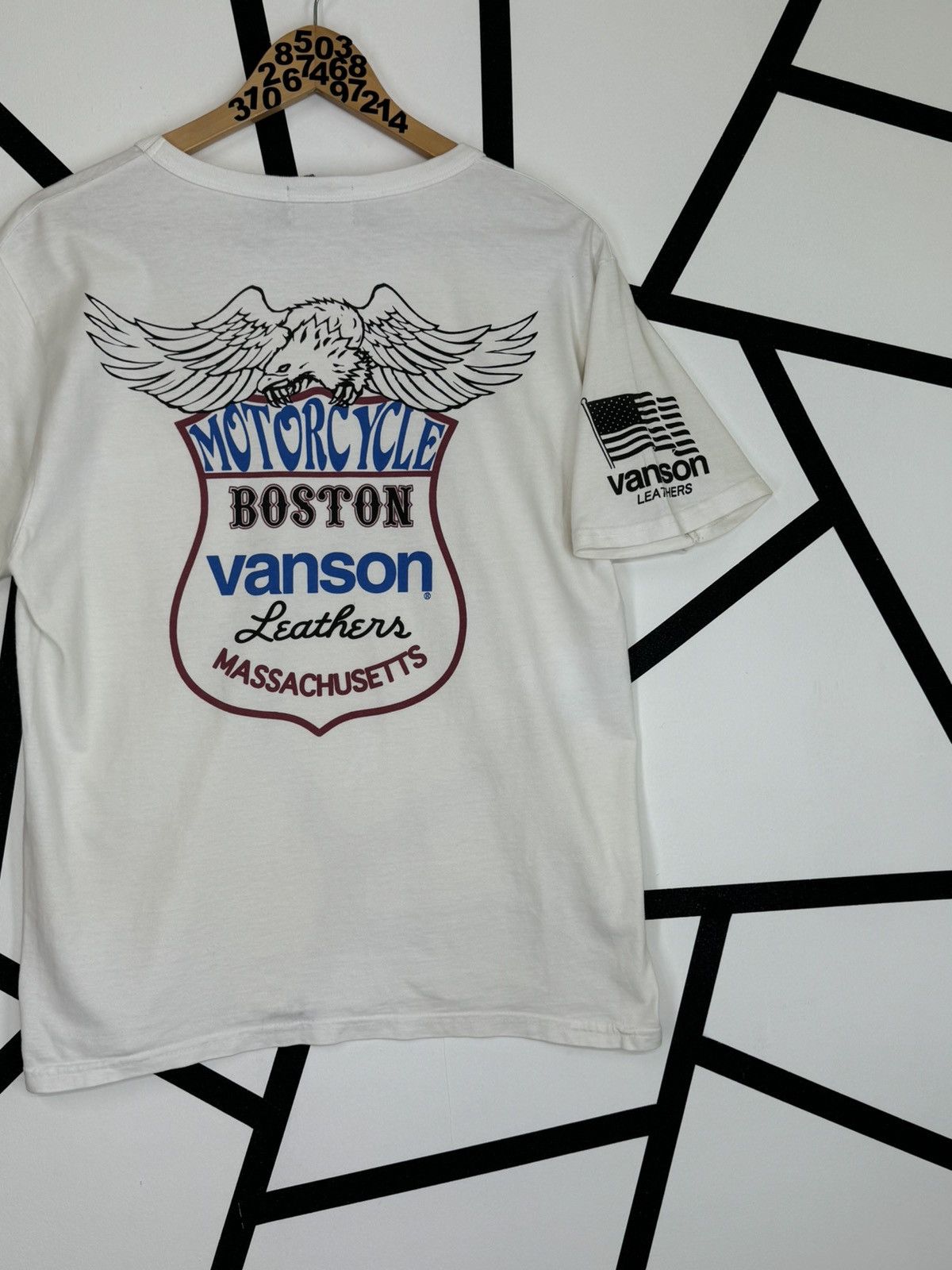 Vanson Leathers VANSON LEATHERS MASSACHUSETTS POCKET TEE Size US M / EU 48-50 / 2 - 4 Thumbnail