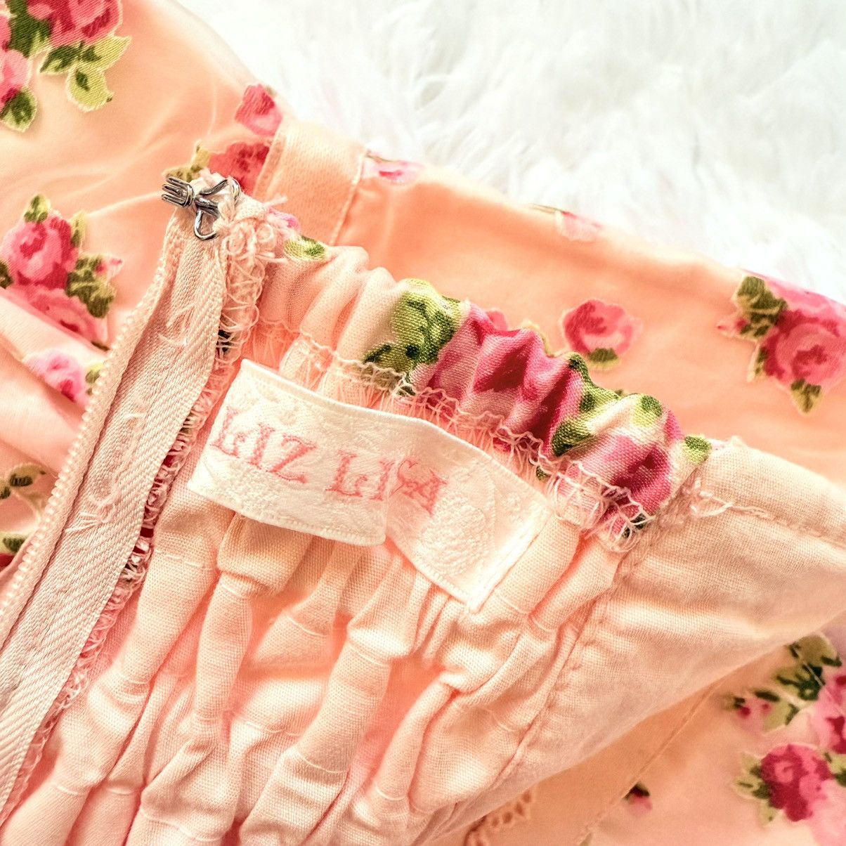 LIZ LISA Liz Lisa floral skirt shorts flowers Gal Japan pink Lolita Size 26" / US 2 / IT 38 - 6 Thumbnail