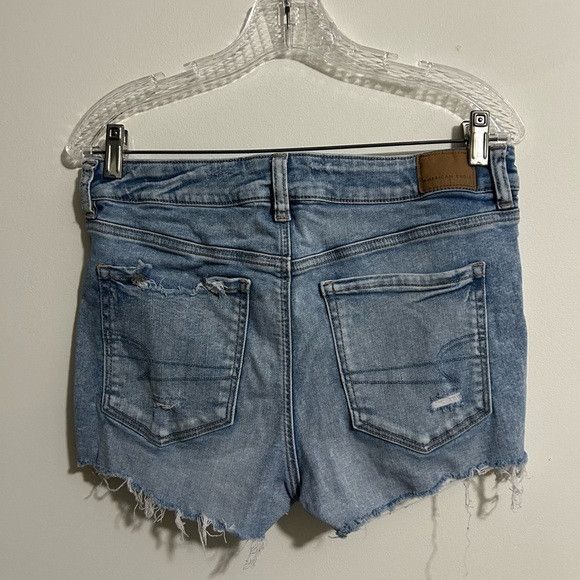 American Eagle Outfitters American Eagle High Waisted Shortie Jean Shorts Size 32" / US 10 / IT 46 - 2 Thumbnail