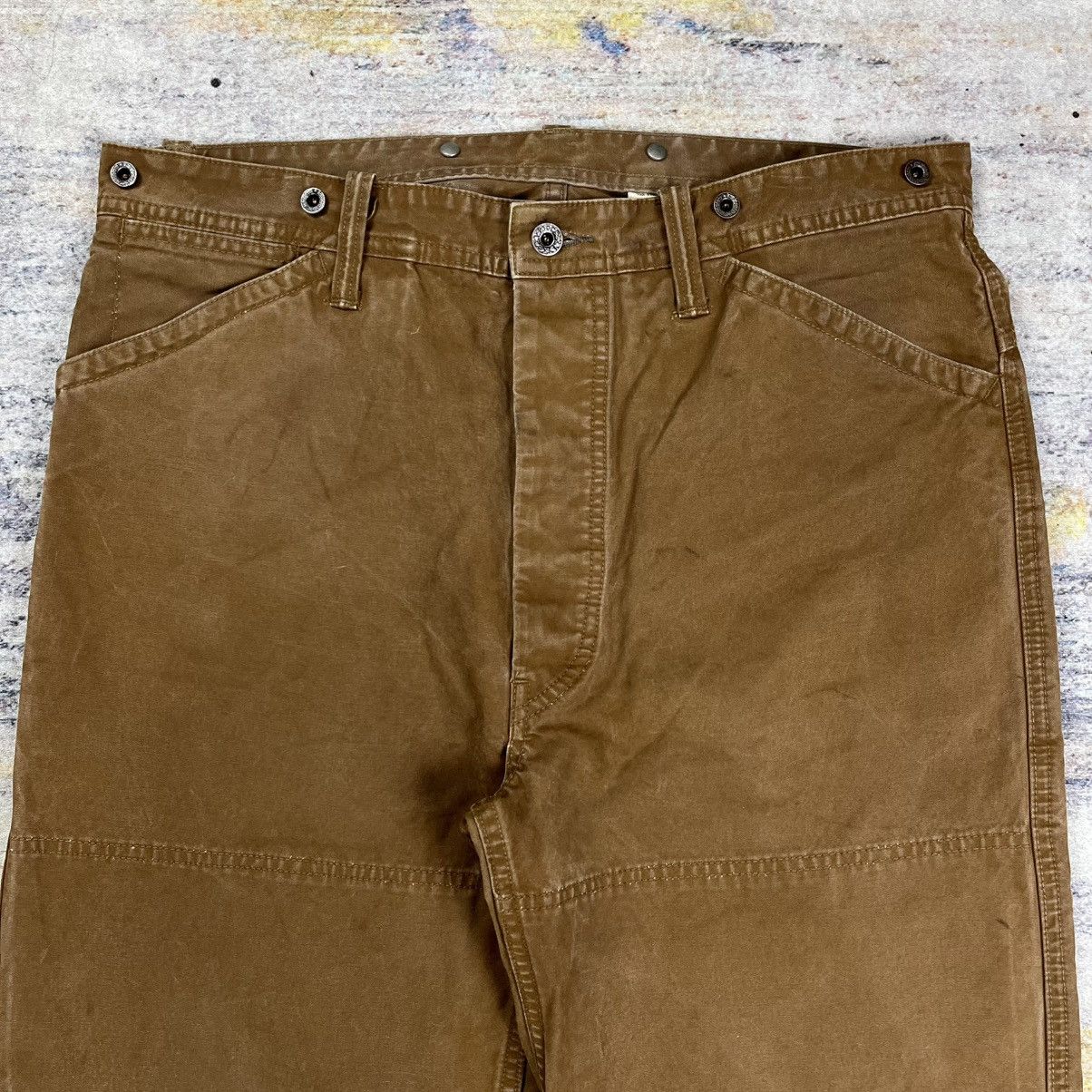 RRL Ralph Lauren Rrl Double Rl canvas double knee buckle back work pants Size US 34 / EU 50 - 5 Thumbnail