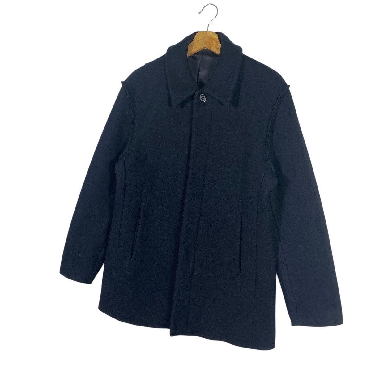ABAHOUSE Vintage Abahouse Wool Button Jacket M Size Navyblue Colour Size US M / EU 48-50 / 2 - 2 Thumbnail