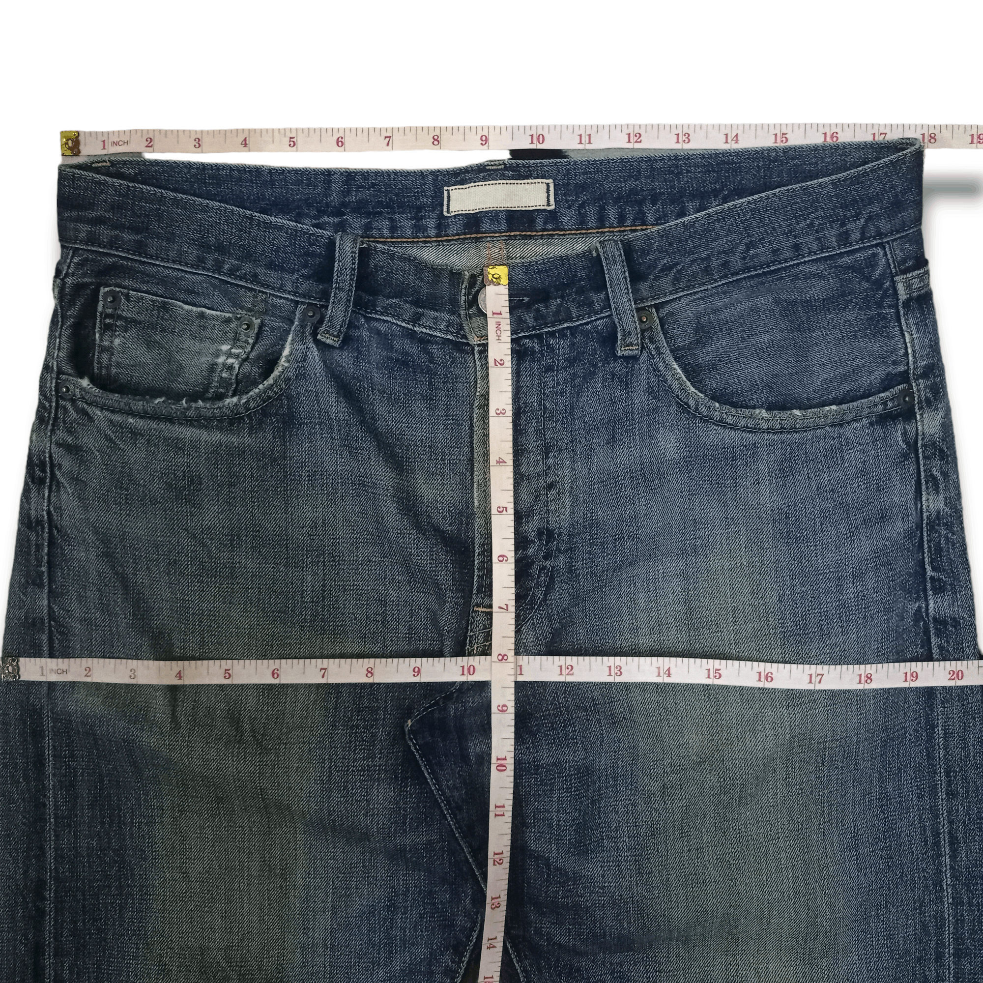 Uniqlo Vintage Uniqlo Selvedge Mud Wash Distressed Loose Jeans Size US 36 / EU 52 - 7 Thumbnail