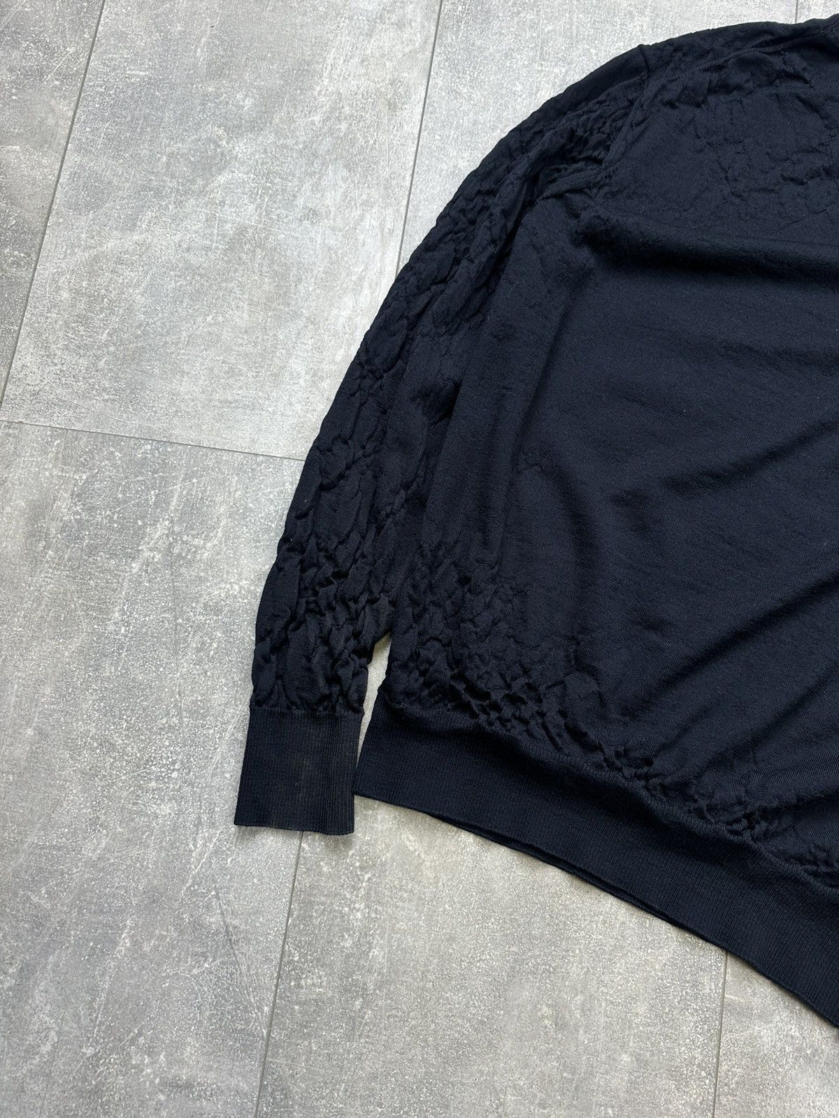 Emporio Armani Emporio Armani Dented Wool Sweater Small Logo Size US XL / EU 56 / 4 - 11 Thumbnail