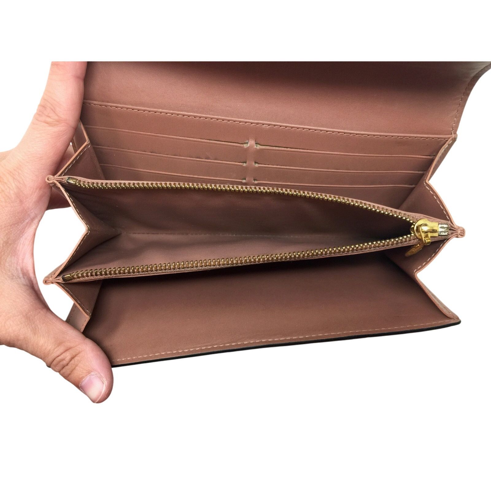 Louis Vuitton Louis Vuitton Vernis Monogram Sarah Long Wallet -Bronze Size ONE SIZE - 4 Thumbnail