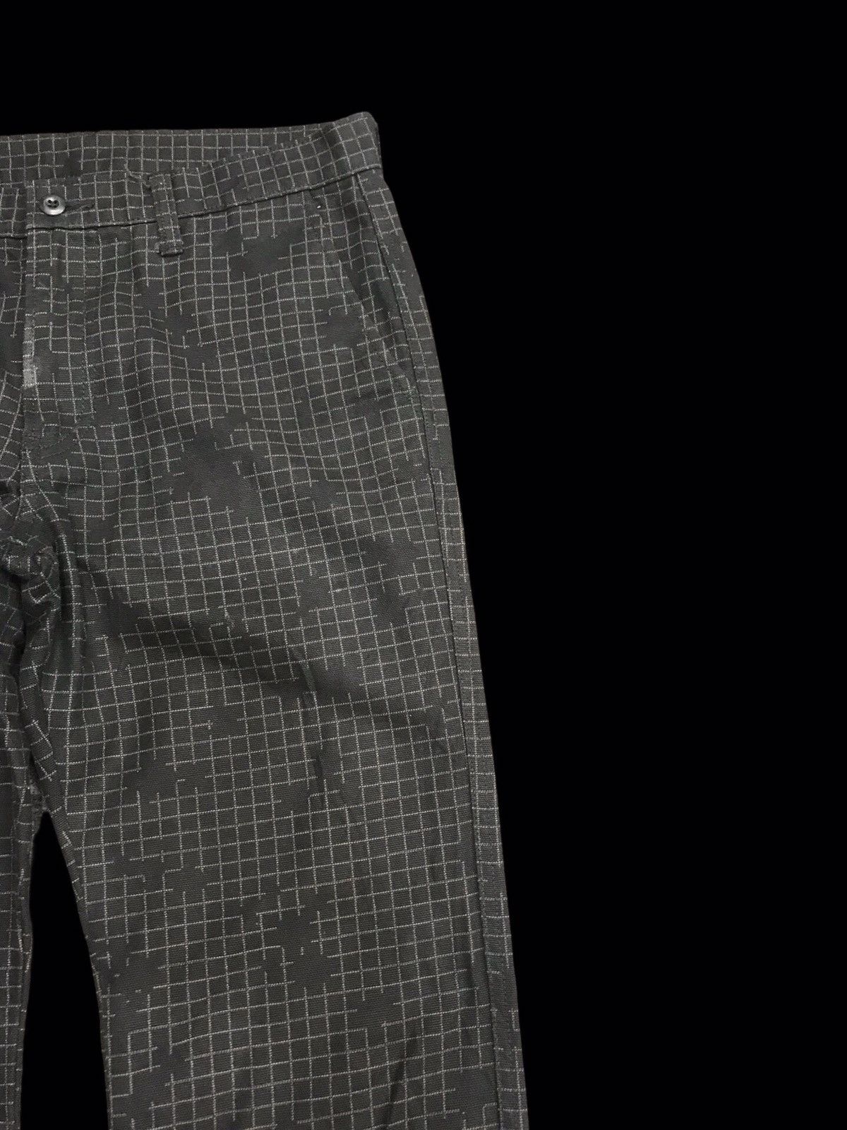 Japanese Brand 💥MINIMALIST💥PPFM Plaid Motive Half Cargo Pant F79 Size US 30 / EU 46 - 2 Thumbnail
