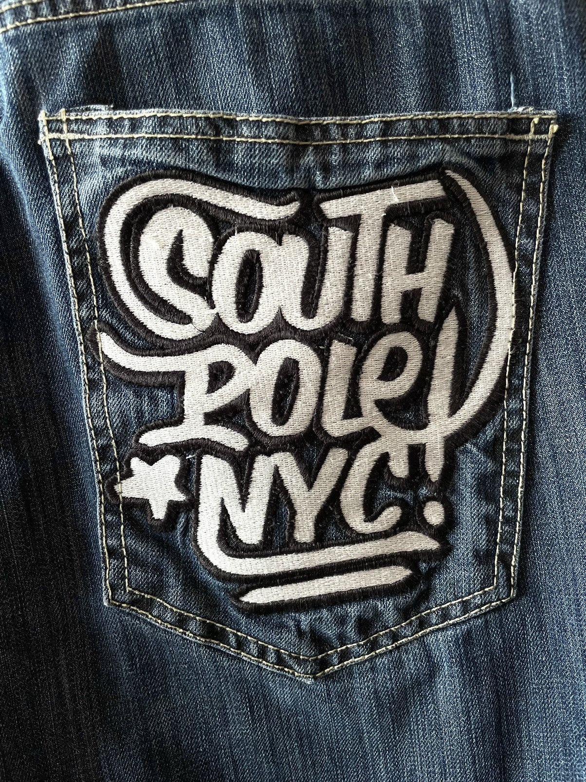Southpole Vintage Y2K Southpole Embroidered Cyber Grunge Denim Jeans Size US 34 / EU 50 - 4 Thumbnail