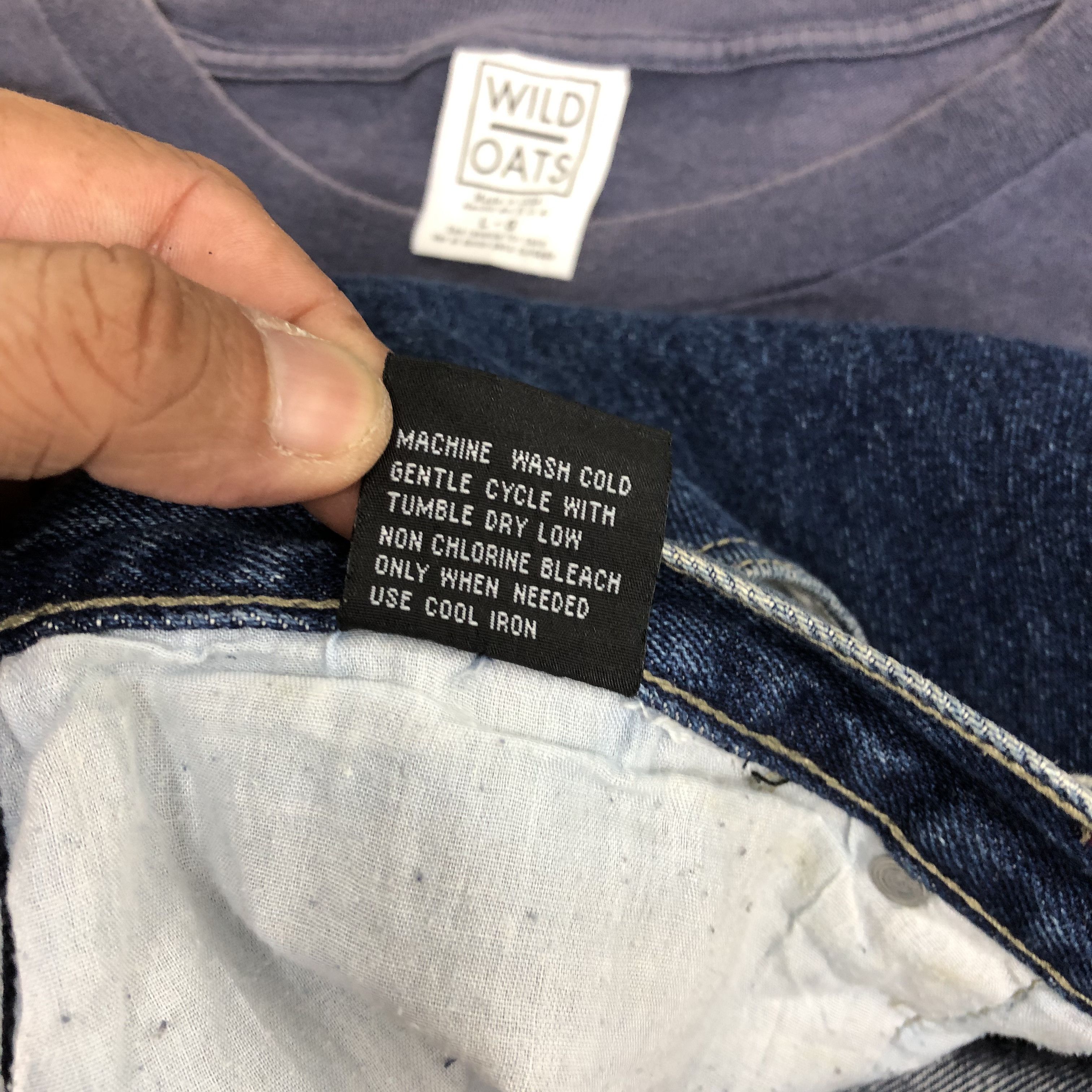 Japanese Brand Crazy Vintage Y2K/2000s FNF Jeans Baggy Faded Skater Denim Size US 38 / EU 54 - 11 Thumbnail