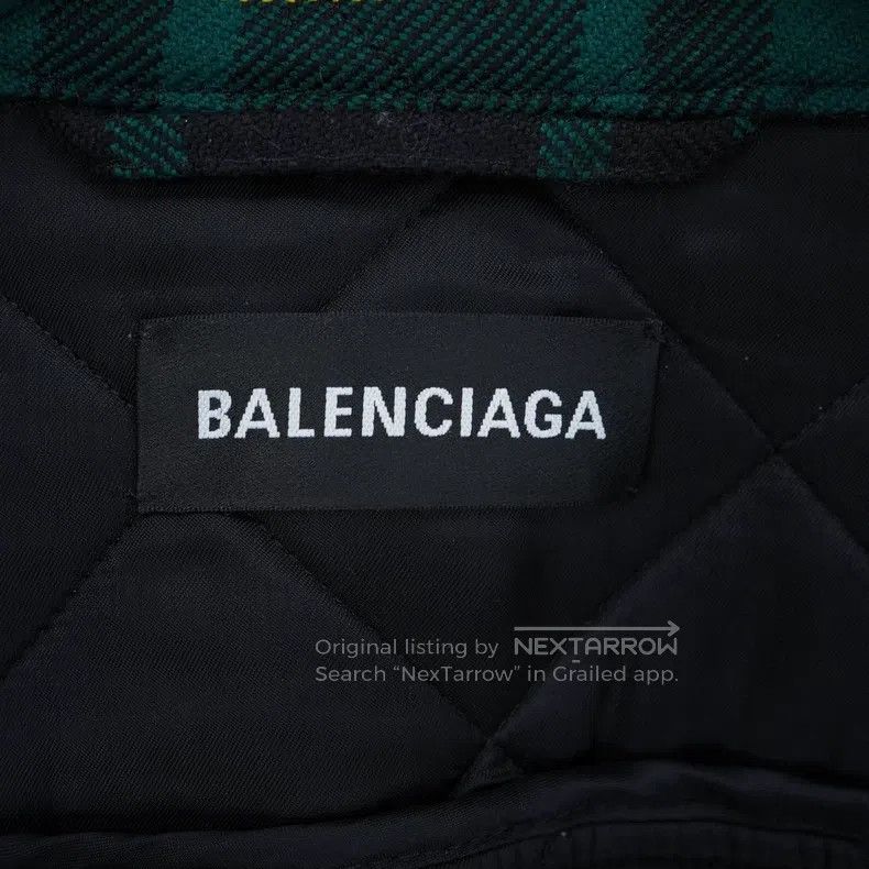 Balenciaga Balenciaga Plaid Cotton Jacket Shirt Size US S / EU 44-46 / 1 - 5 Thumbnail