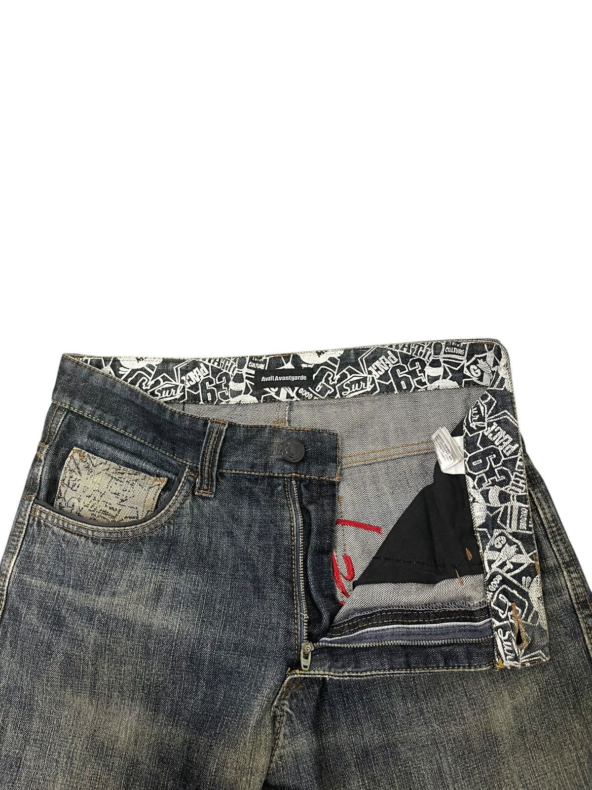14th Addiction Distress Jeans Avail Avantgarde Embroydery Regular ERD 2🟦6 Size US 32 / EU 48 - 9 Thumbnail