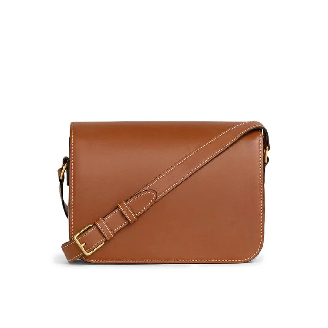 Celine CELINE Classique Triomphe $4650 Tan Leather Shoulder Bag Ne Size ONE SIZE - 3 Thumbnail