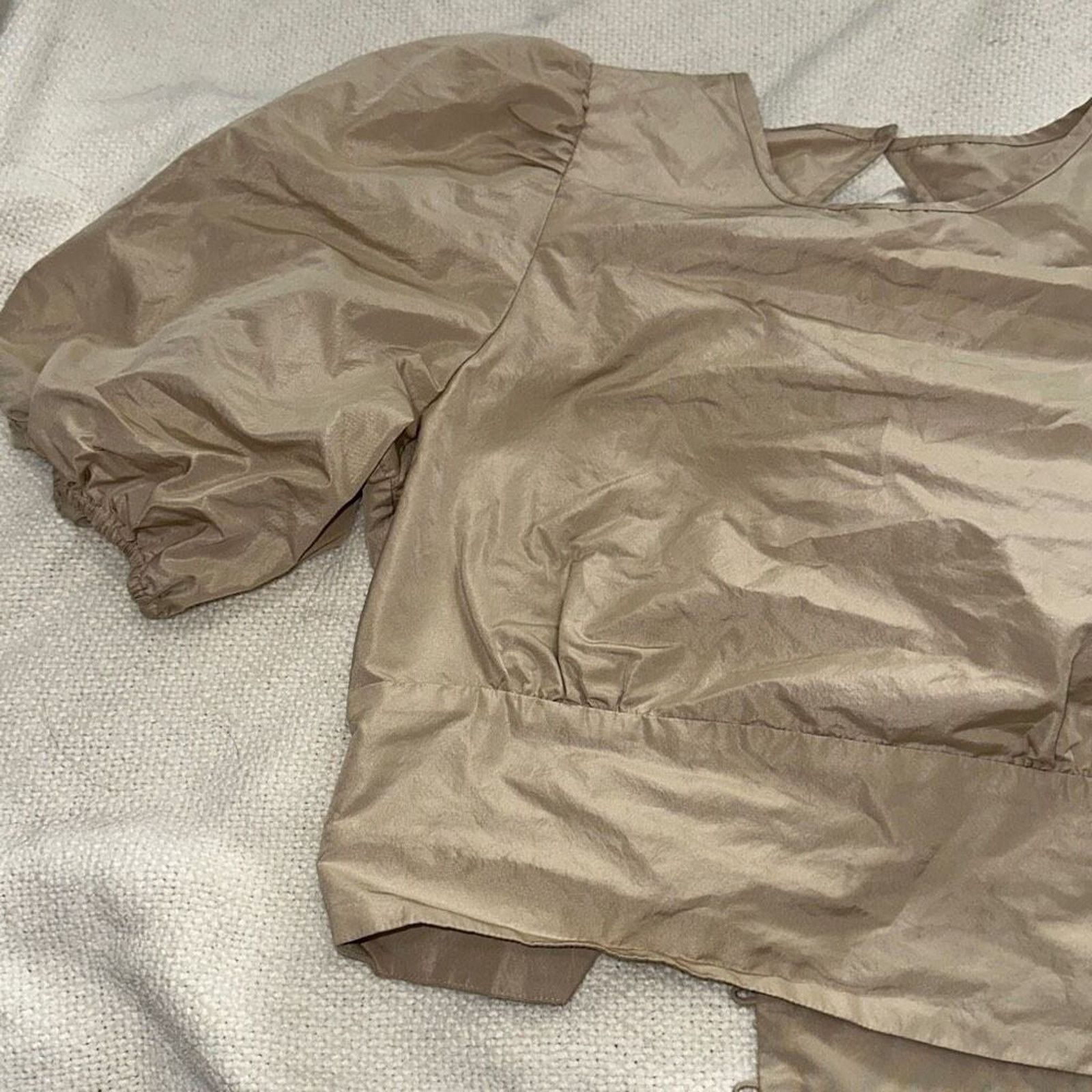 Aritzia Wilfred Duomo Blouse in Sand | Sz 4 Size S / US 4 / IT 40 - 4 Thumbnail
