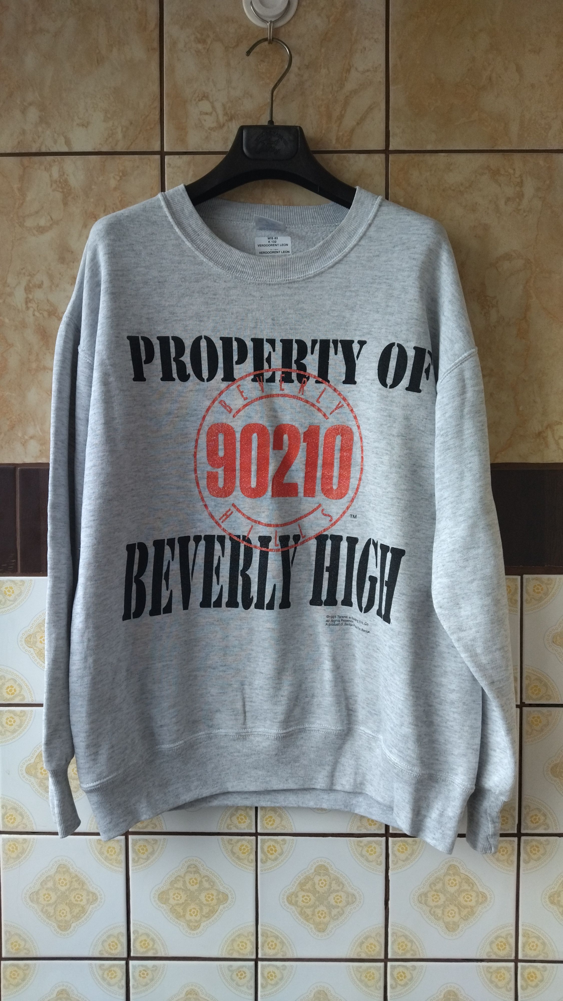Vintage Beverly hills 90210 1991 vintage sweatshirt Size US L / EU 52-54 / 3 - 1 Thumbnail