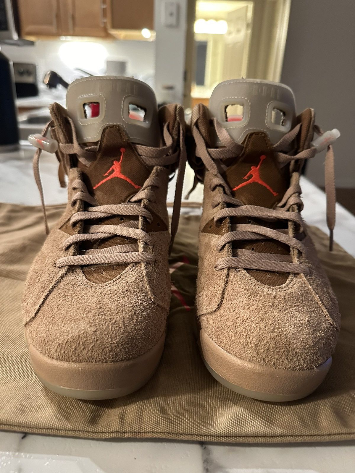Jordan Brand Travis Scott Travis Scott Jordan 6 British Khaki SIZE 10 WORN ONCE Grailed
