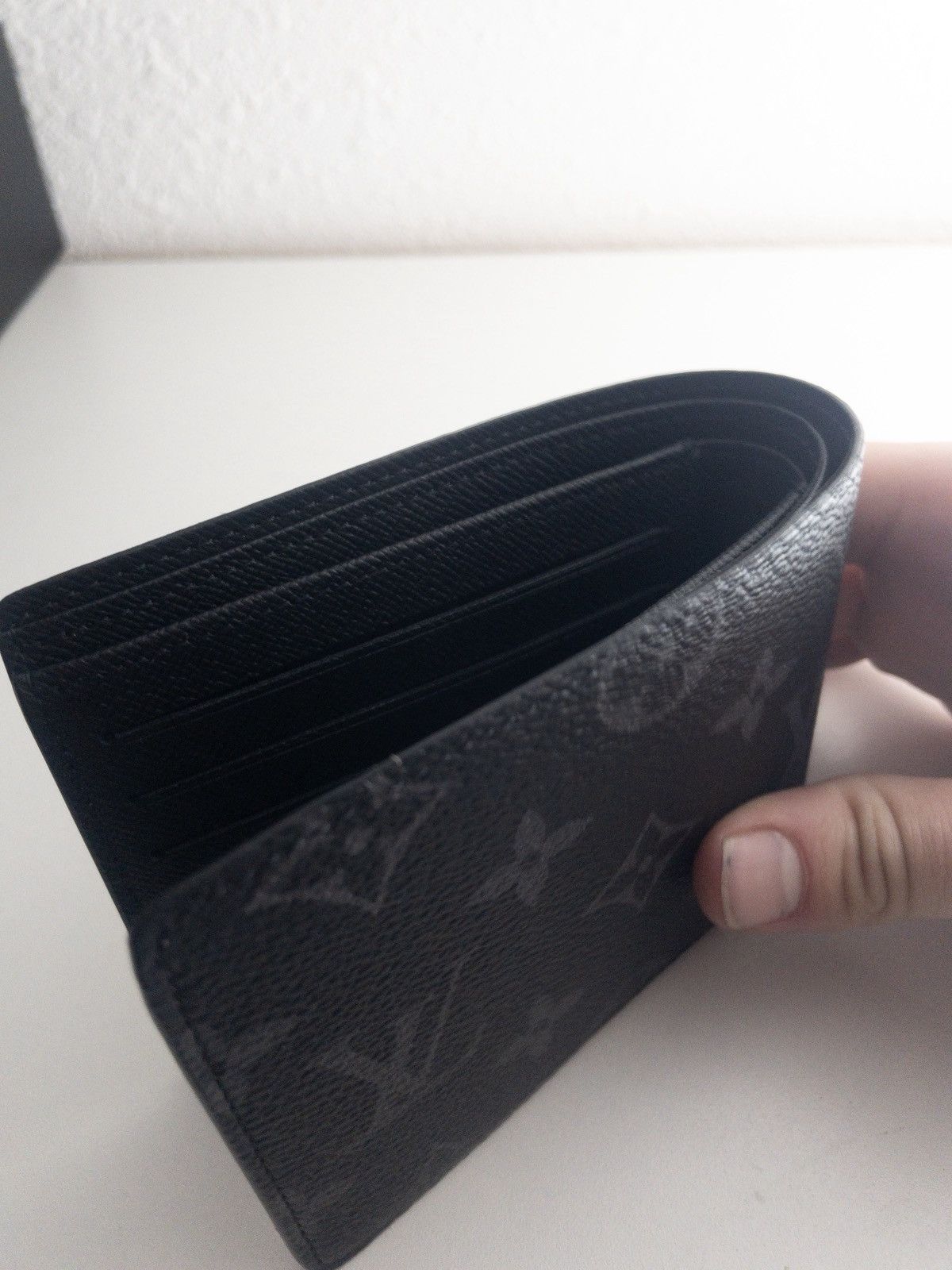 Louis Vuitton Louis Vuitton Monogram Leather Eclipse Bi-Fold Wallet Size ONE SIZE - 11 Thumbnail