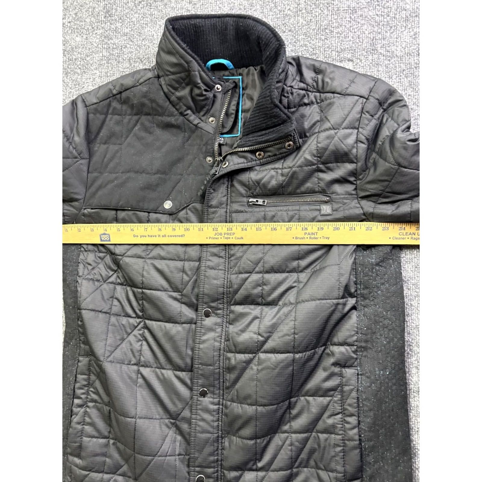 Hurley Hurley Jacket Mens XL Black Quilted Insulated Full Zip Stand Collar Outdoor Size US XL / EU 56 / 4 - 5 Thumbnail