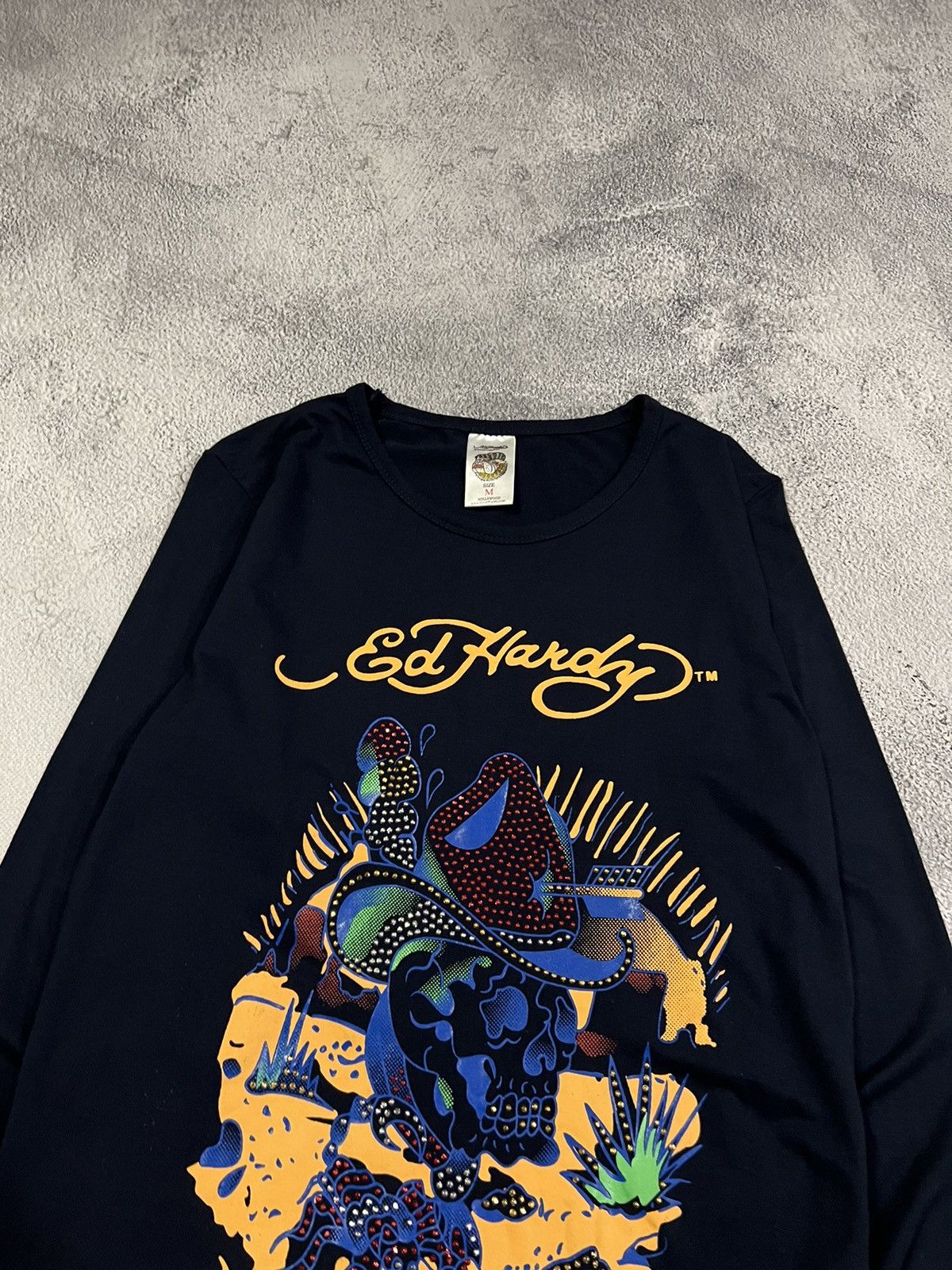 Ed Hardy Vintage Y2k Ed Hardy Dangerous Skull ☠️ Long Sleeve 00’s Size US M / EU 48-50 / 2 - 3 Thumbnail