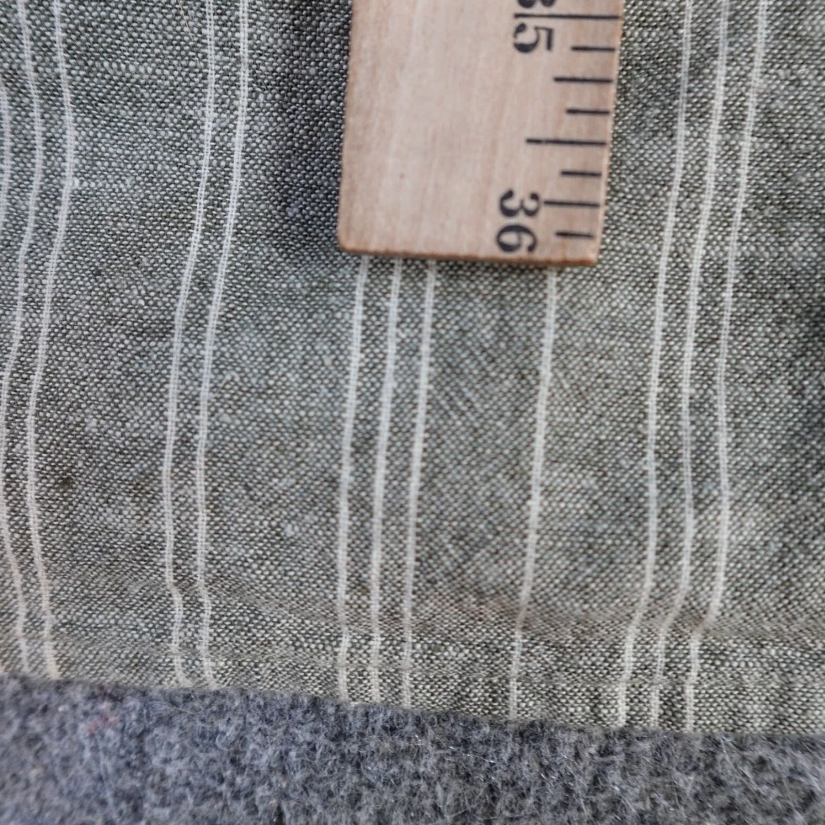 Vintage ESMARA Dress Shirt Dress Striped Green Belted Sleeveless Knee Length Cotton Linen Blend 14 Size XL / US 12-14 / IT 48-50 - 6 Thumbnail