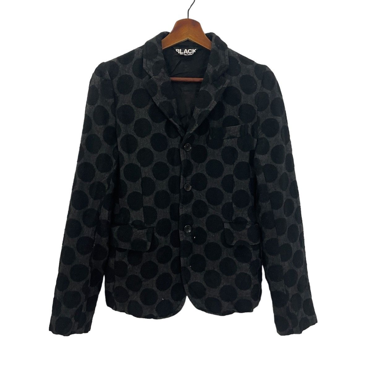Comme des Garcons Vintage Black Comme Des Garcons Iconic Petern Jacket Size US XS / EU 42 / 0 - 1 Thumbnail
