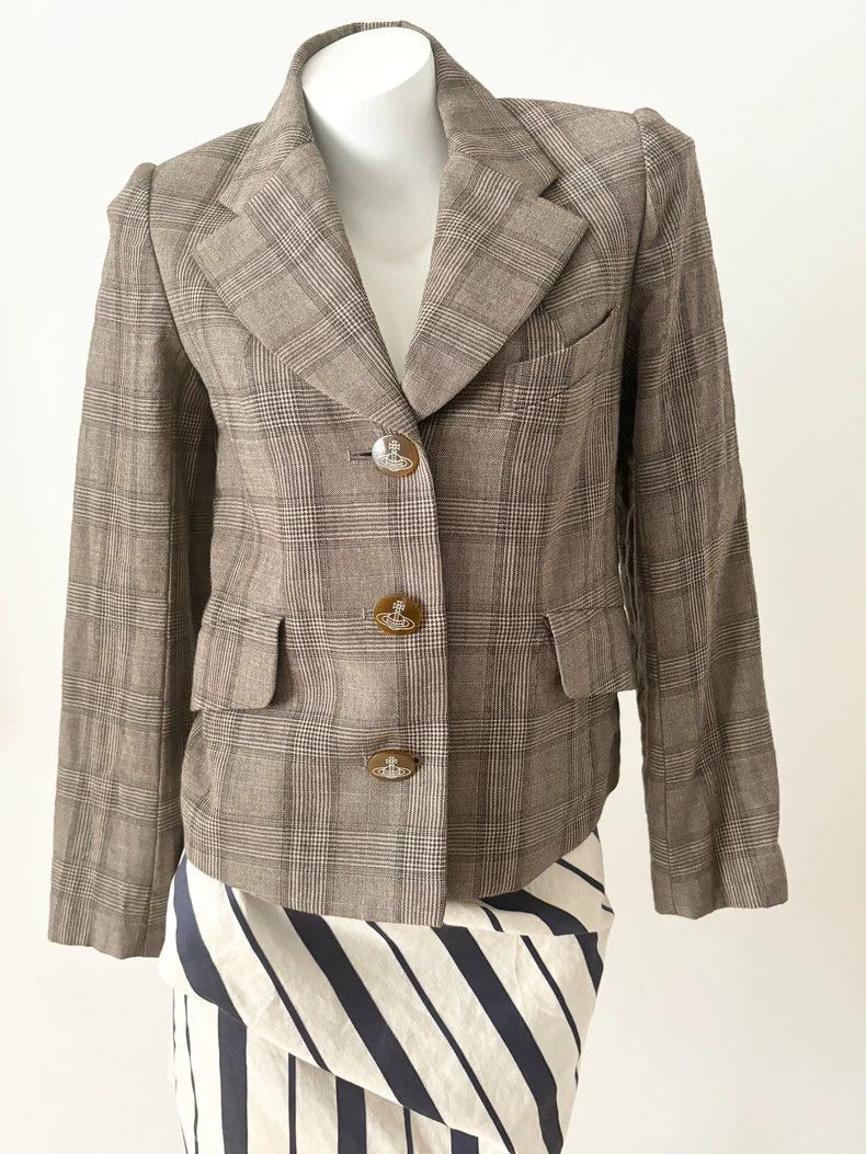 Vivienne Westwood Size2 Brown checkered classic British sty