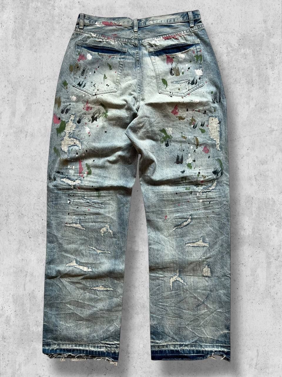 Other Jeans Ripped n Painted ifsixwasnine hystericglamour y2k bagg Size US 34 / EU 50 - 8 Thumbnail