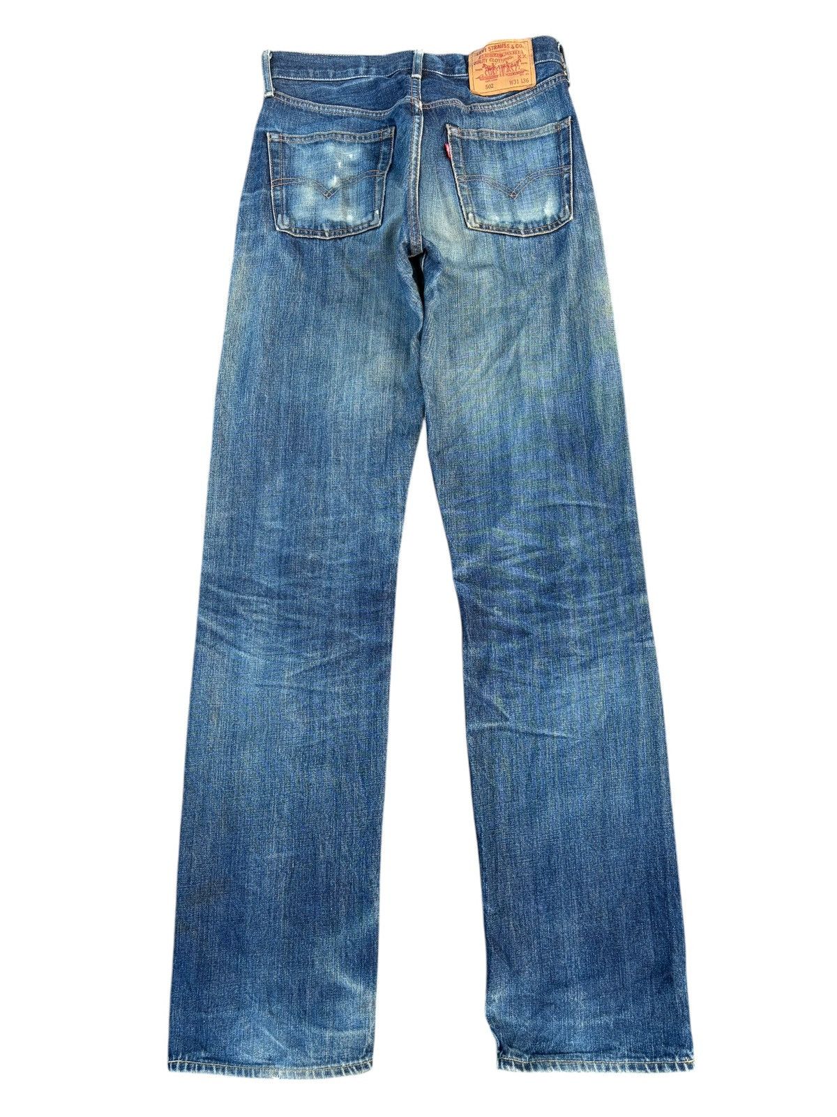 Levi's TRASHER LEVI'S BIG E 502 FADED SELVEDGE DISTRESSED DENIM Size US 30 / EU 46 - 2 Thumbnail
