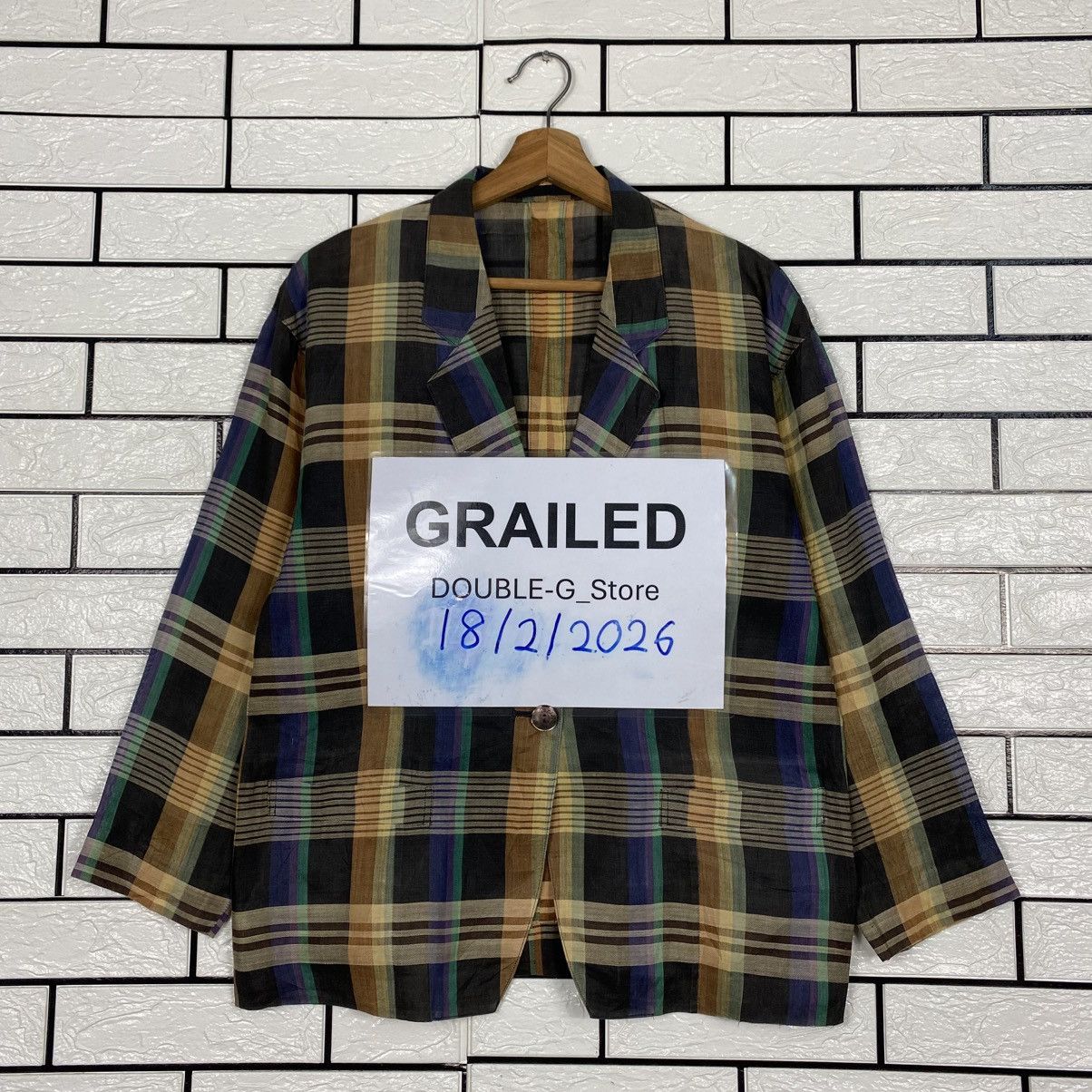 Burberry 📌Vintage Chore Jacket Burberrys Tartan Design Check Size US M / EU 48-50 / 2 - 1 Thumbnail