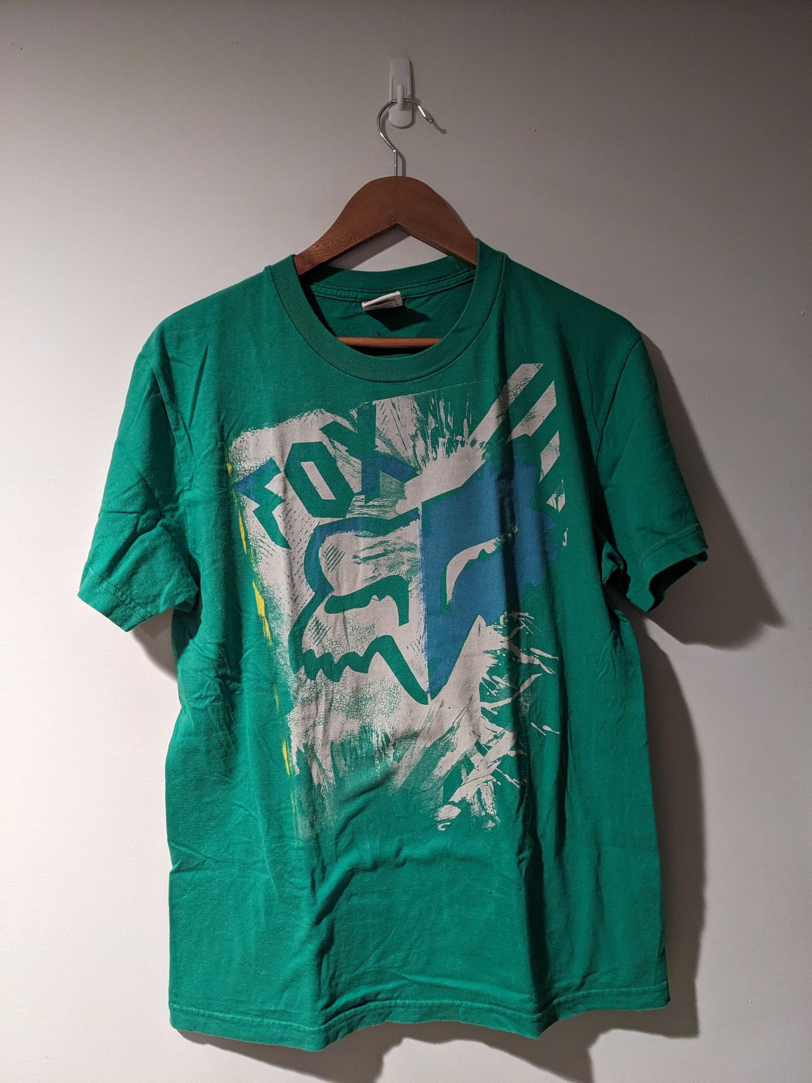 Fox Racing × Vintage Vintage Y2K Fox Racing Motocross Racing Green Medium T-Shirt Size US M / EU 48-50 / 2 - 1 Thumbnail